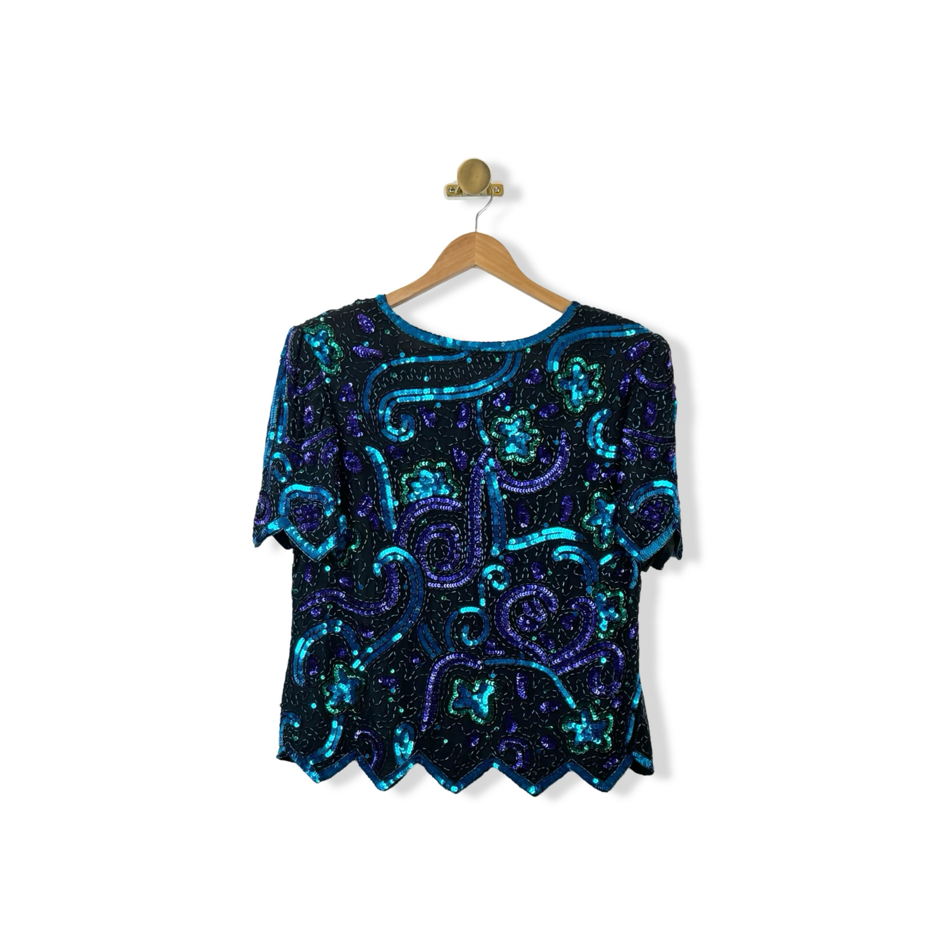 Vintage Laurence Kagar Beaded Sequin Top