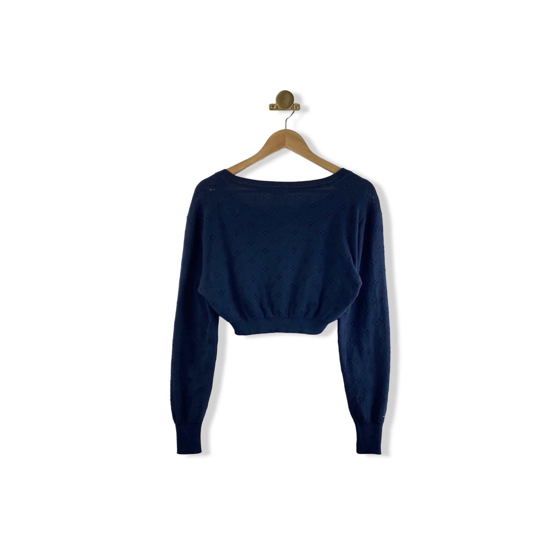 Rachel Comey Pima Eyelet Cropped Sweater