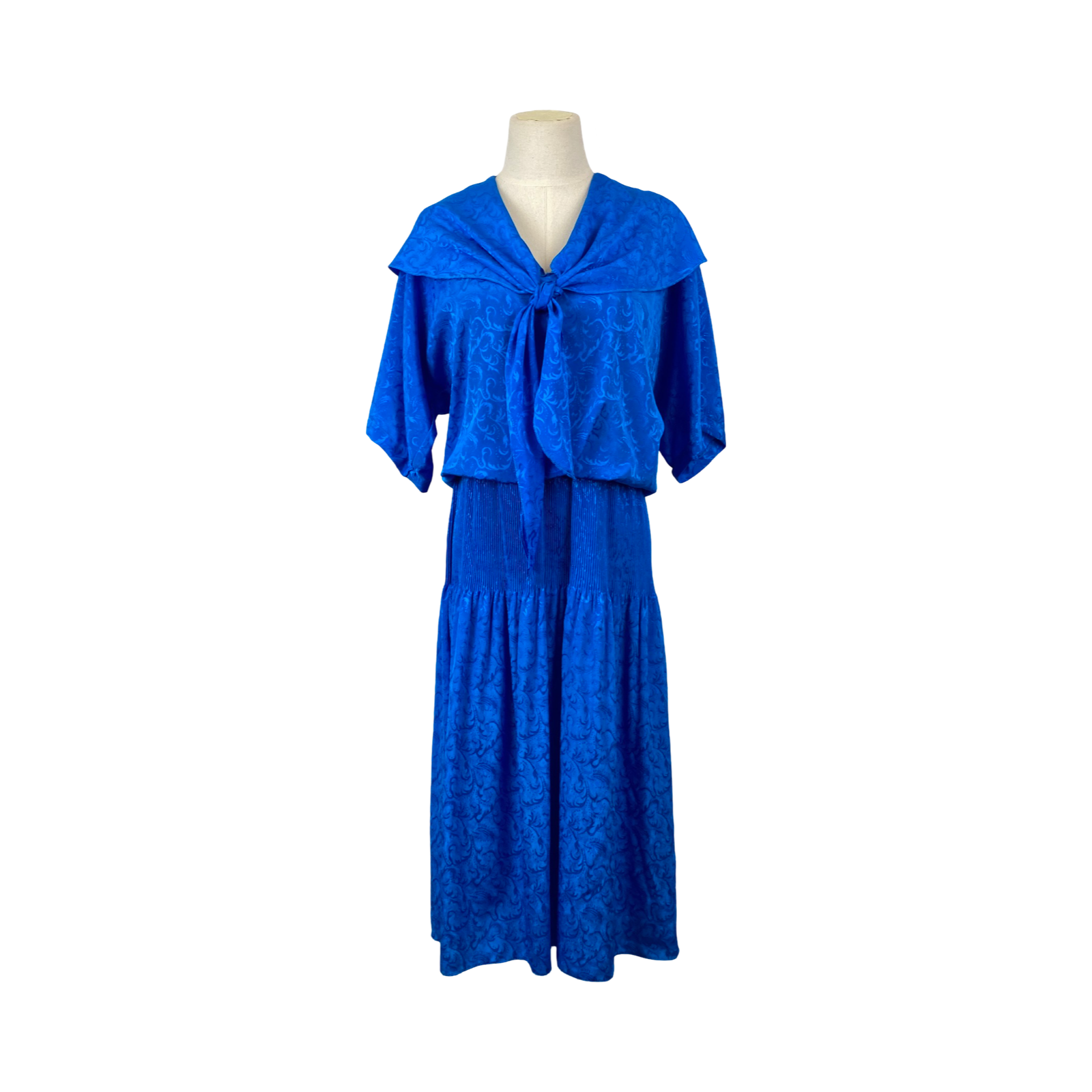 Vintage Stuart Alan Patterned Flare Dress