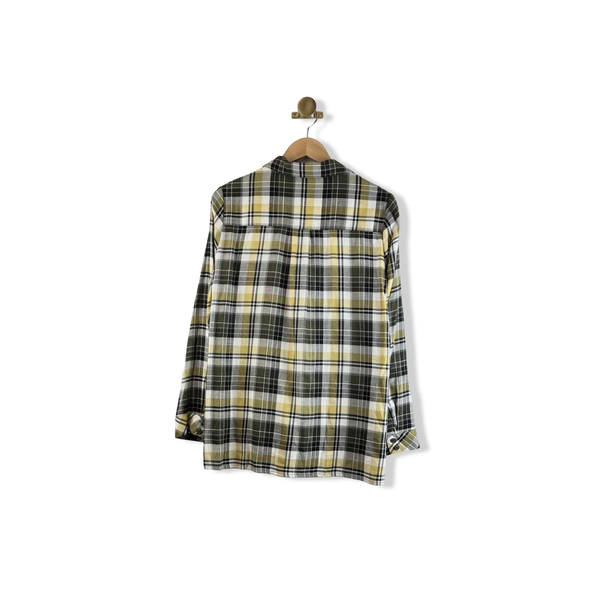 Elliott Lauren Metallic Threaded Plaid Flannel