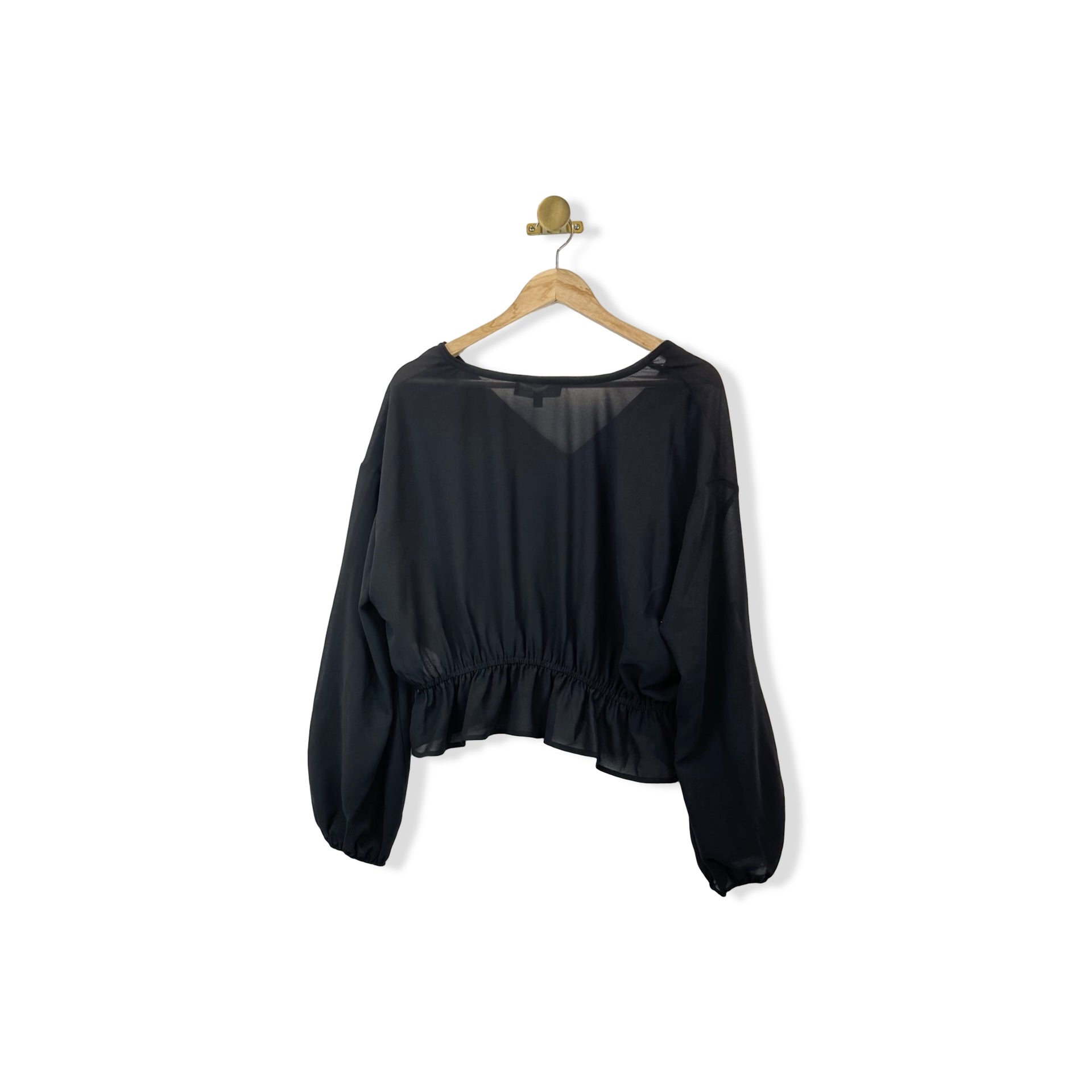 Eloquii Plunge Neck Blouse