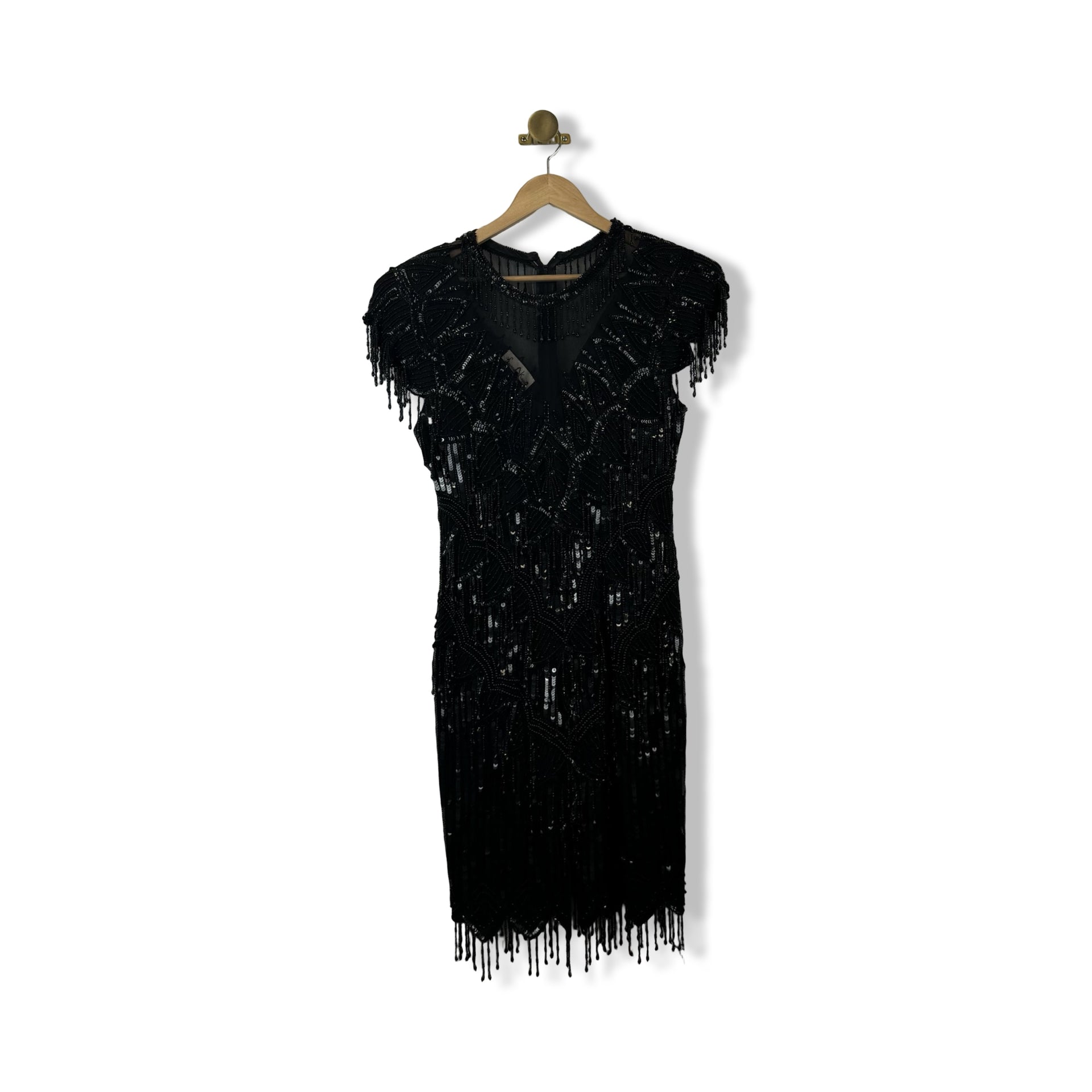Vintage Laurence Kazar Embellished Cocktail Mini Dress