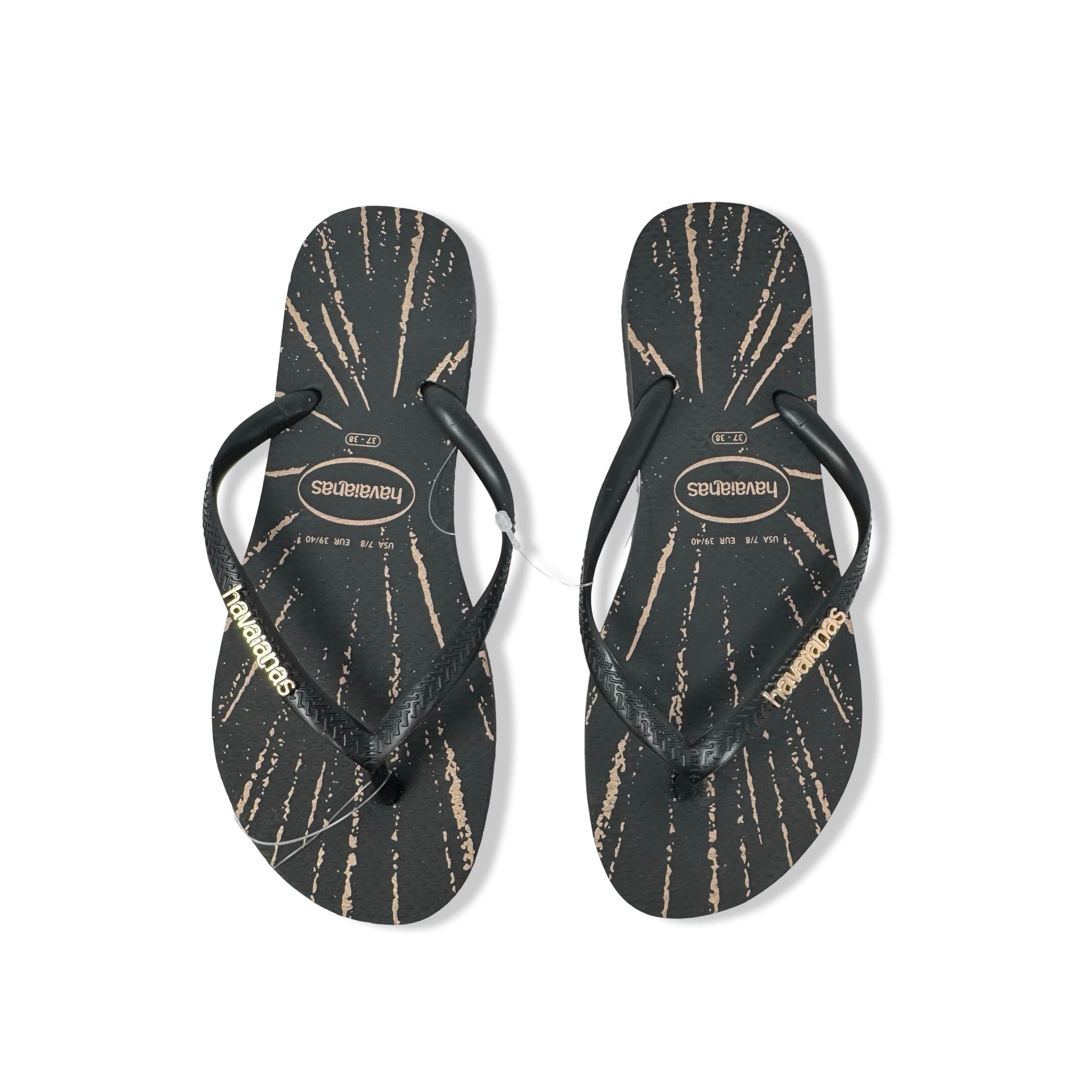 Havaianas Metallic Splatter Flip Flops