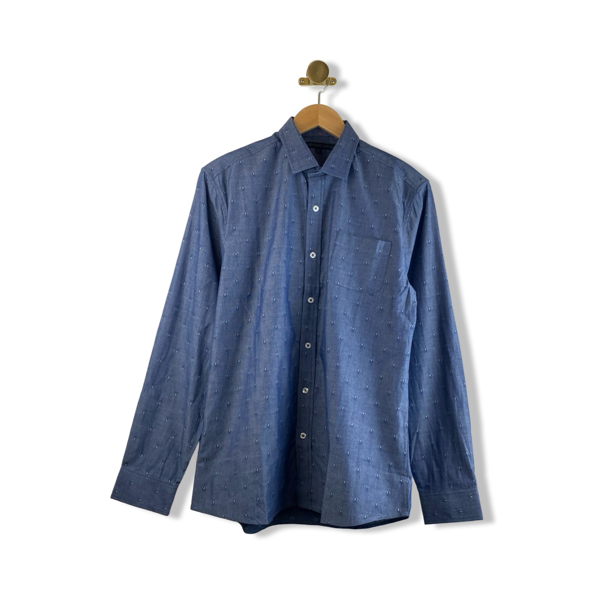 Impatient Wolves Geometric Chambray Shirt