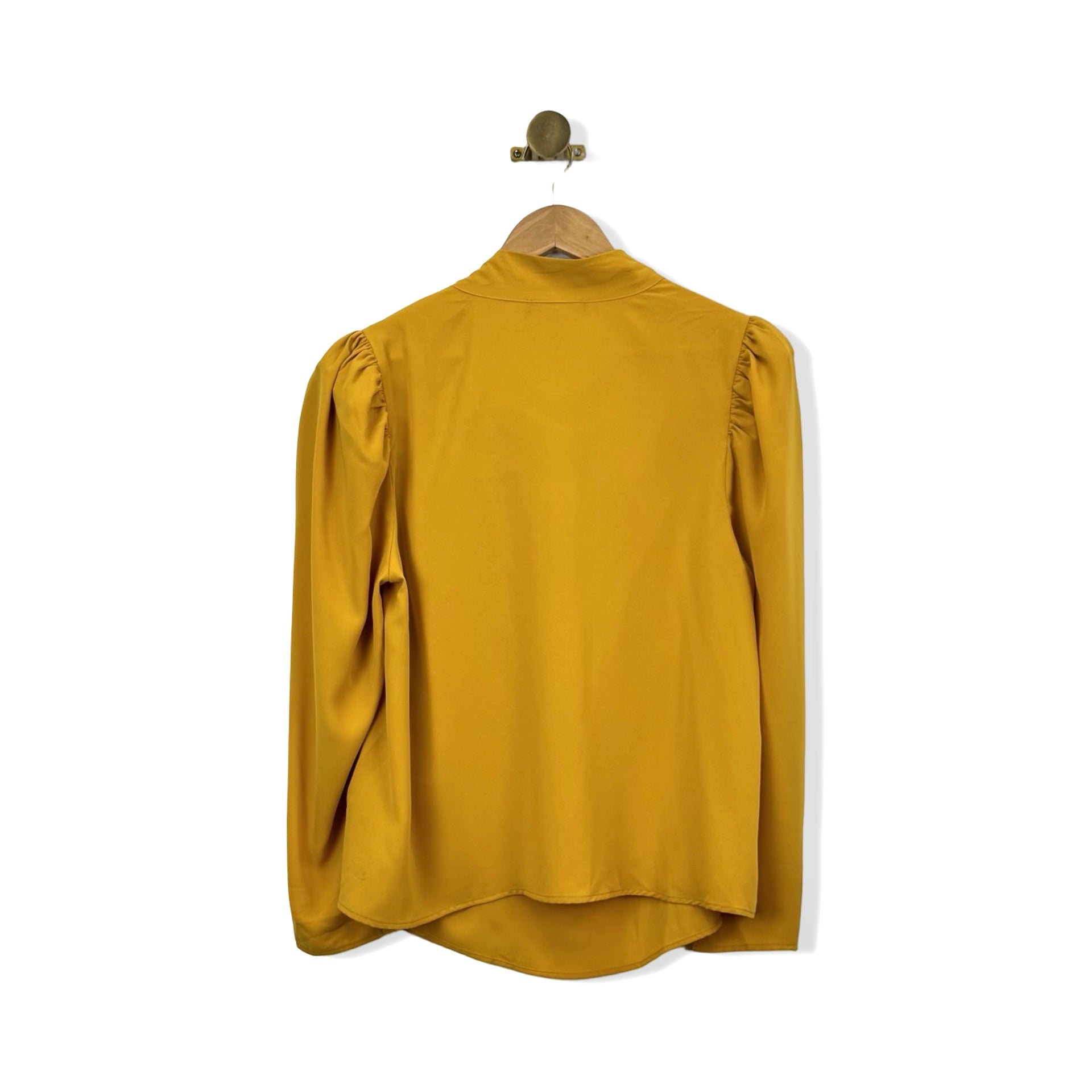 Eloquii Neck Tie Puff Sleeve Blouse
