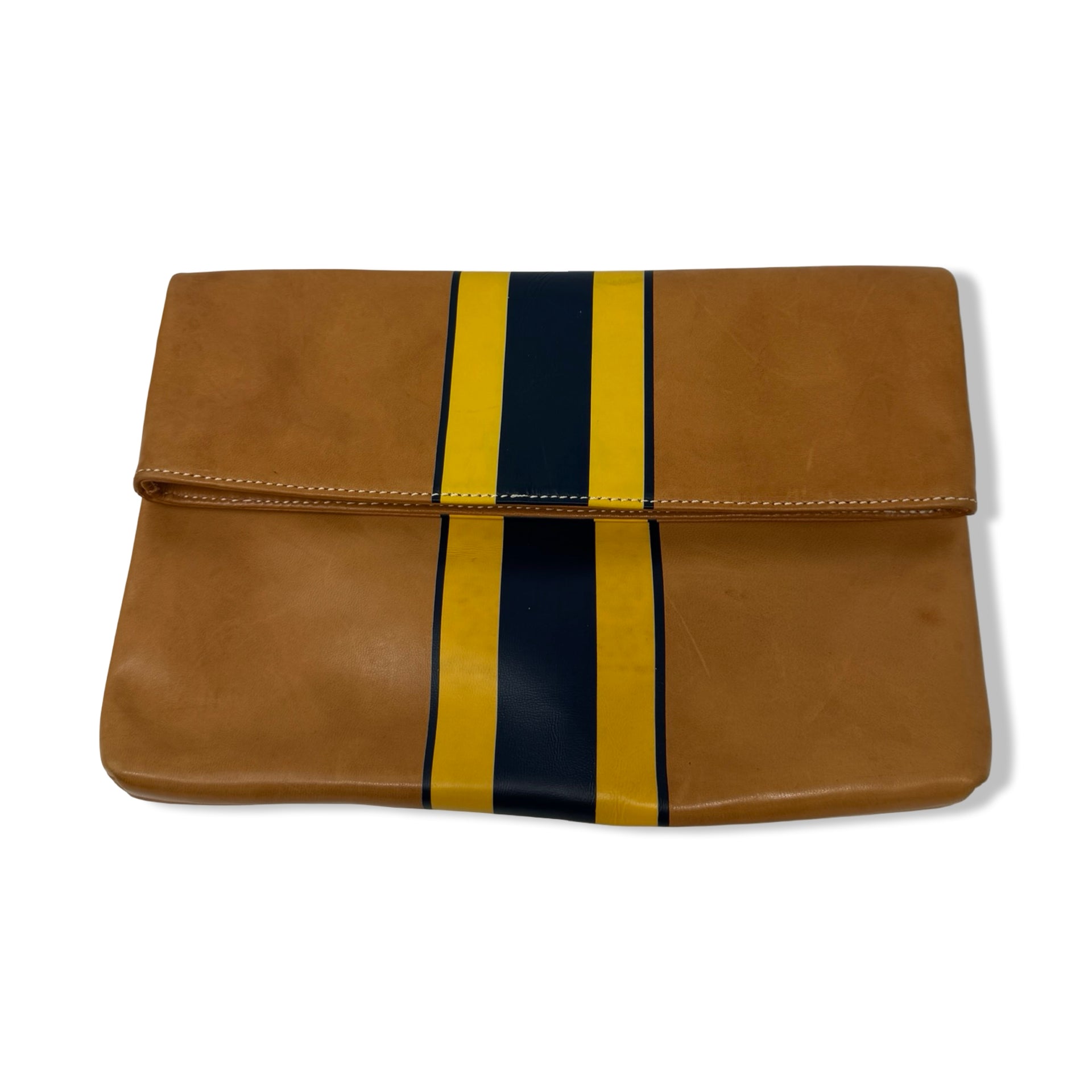 J. McLaughlin Sienna Foldover Leather Clutch