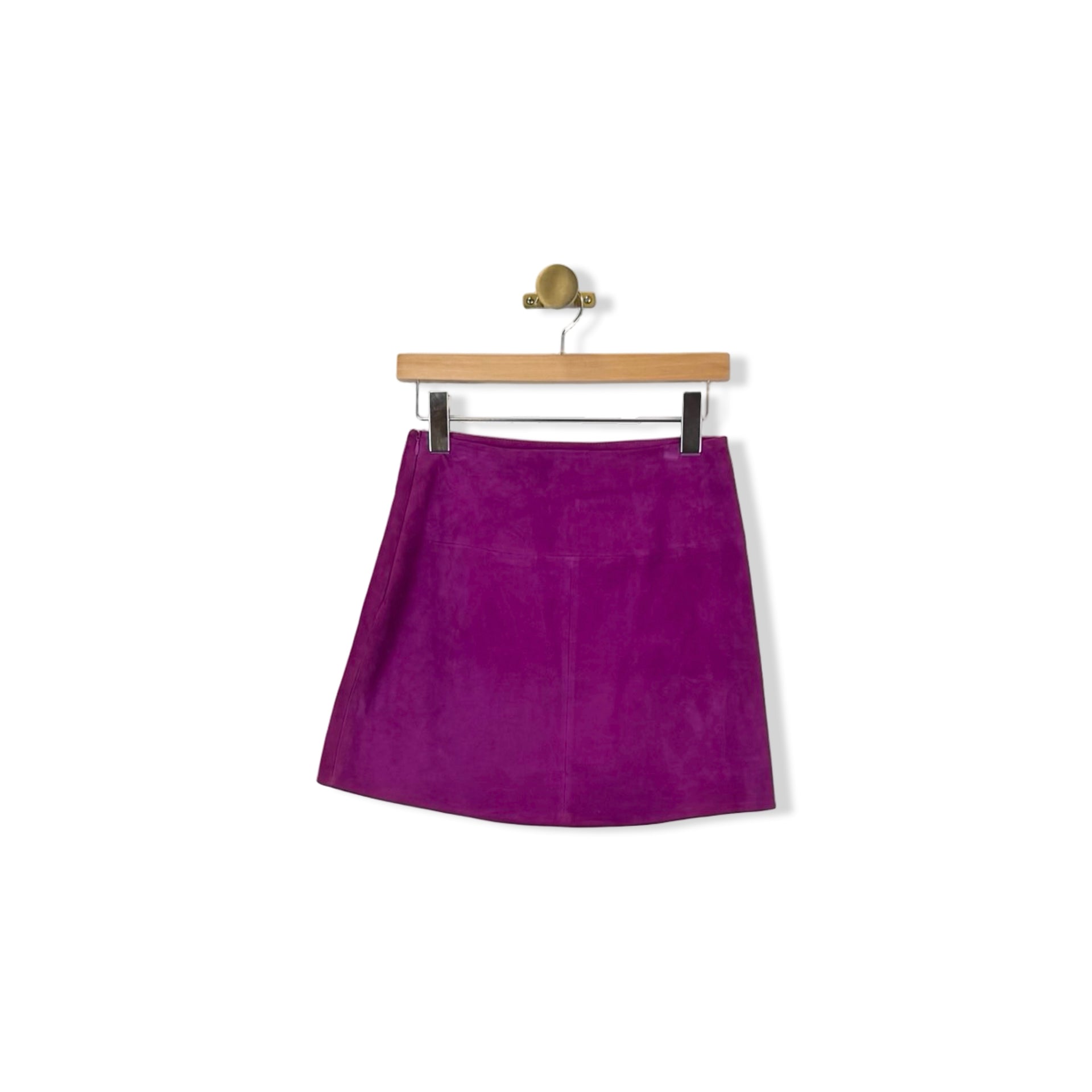 COS A-Line Suede Skirt