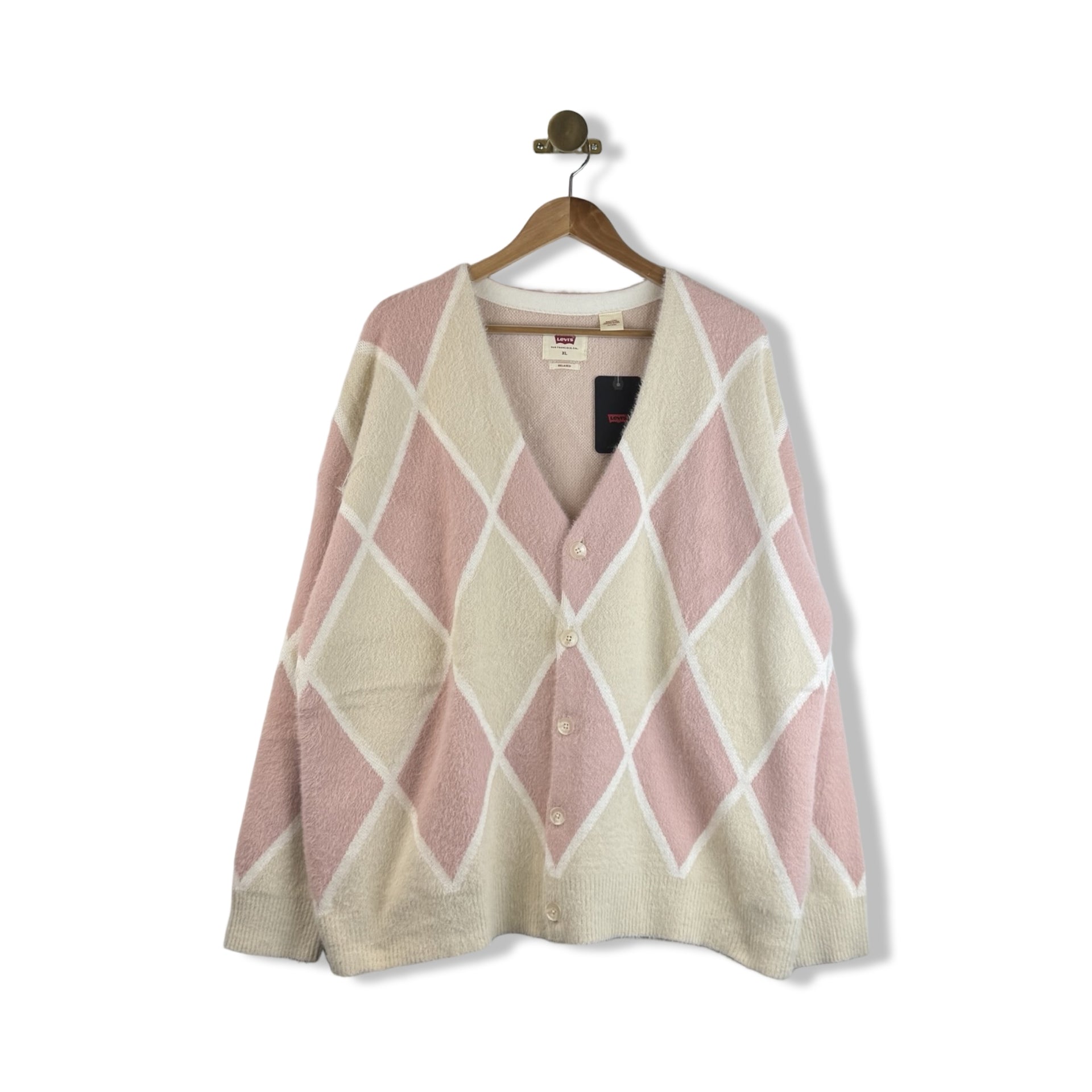 Levi's Diamond Print Coit Boxy Cardigan