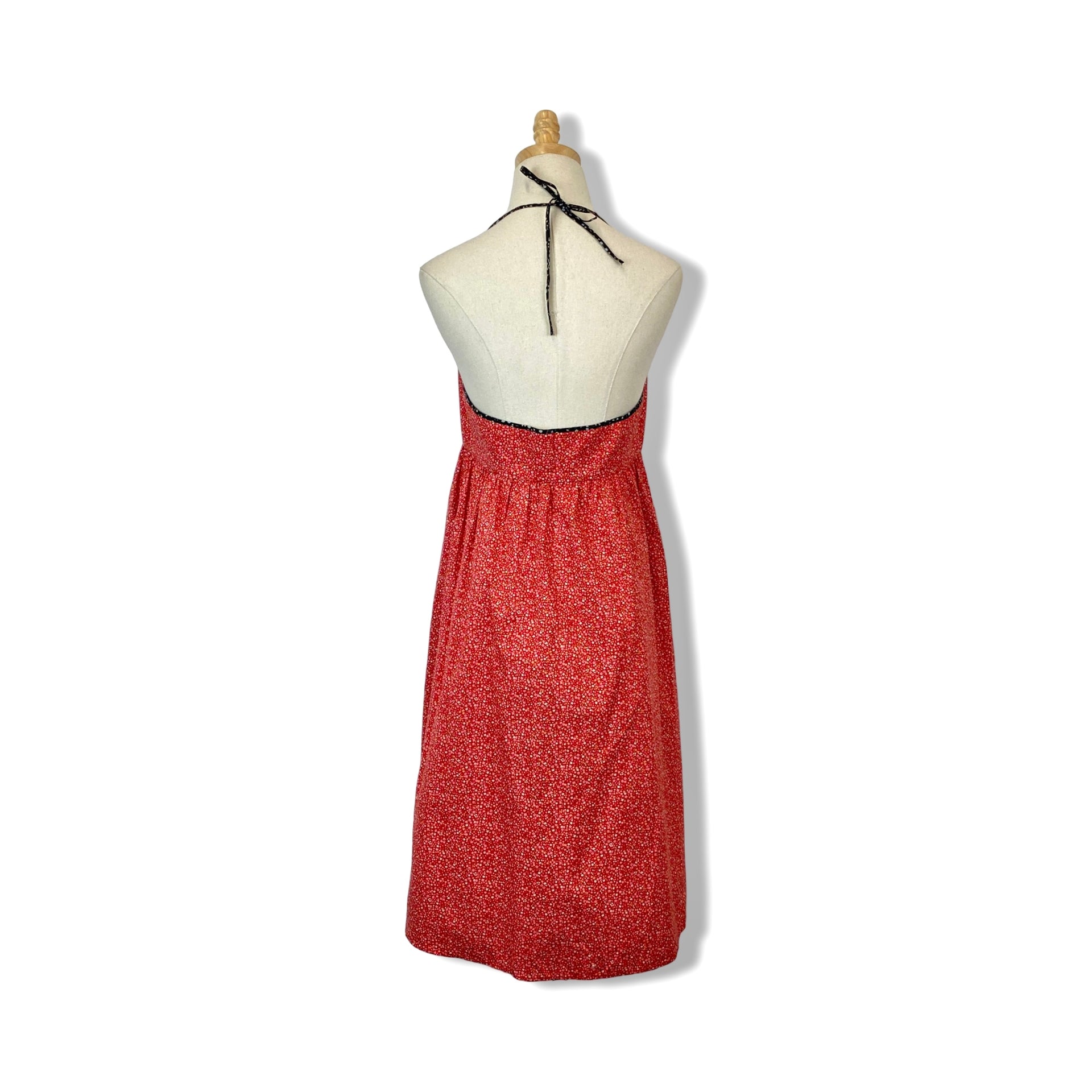 La Ligne Ditsy Floral Halter Dress