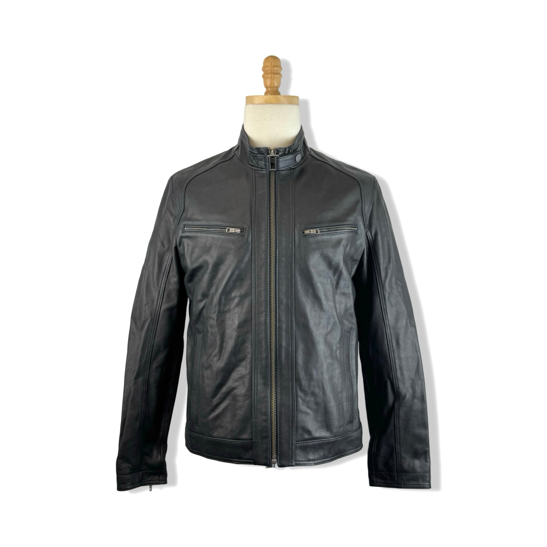 Cole Haan Classic Zip Front Moto Jacket