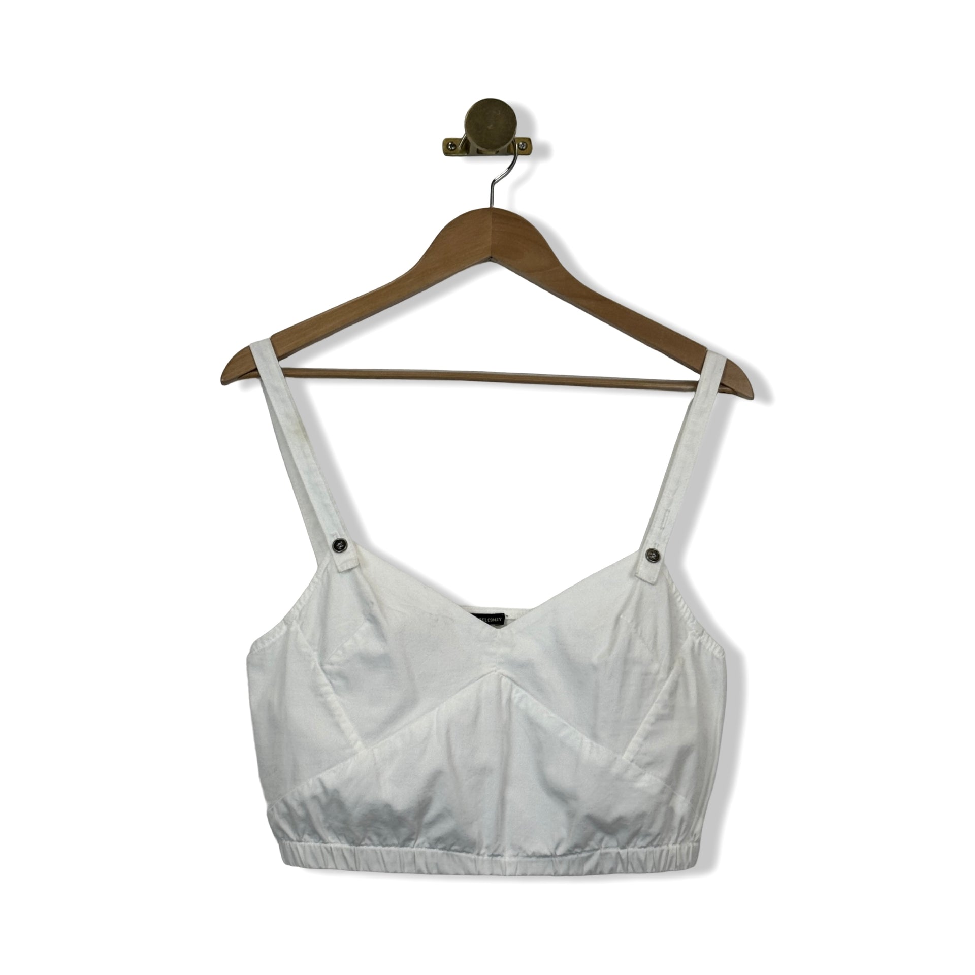 Rachel Comey Cotton V-Neck Crop Top