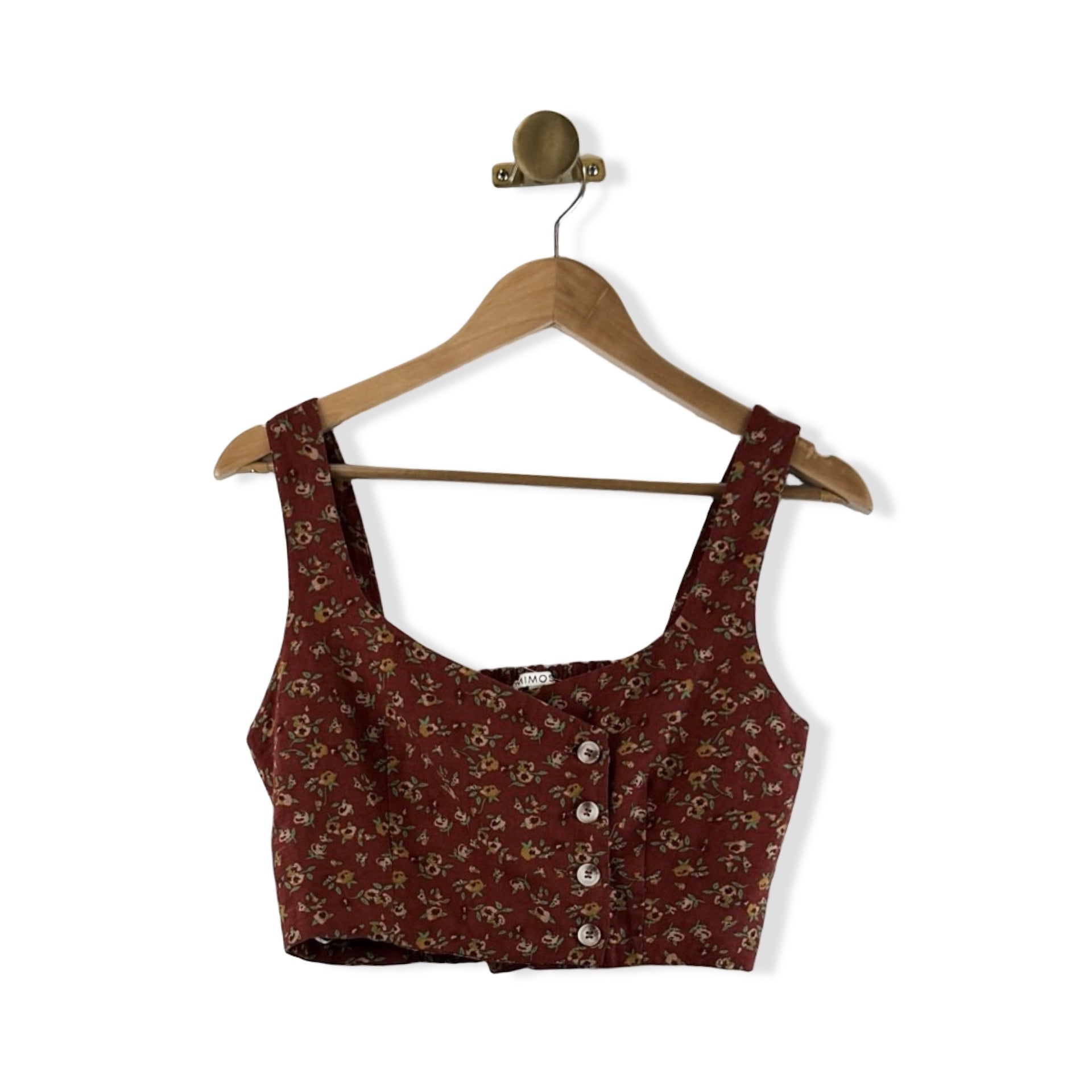 Mimosa Floral Crop Top