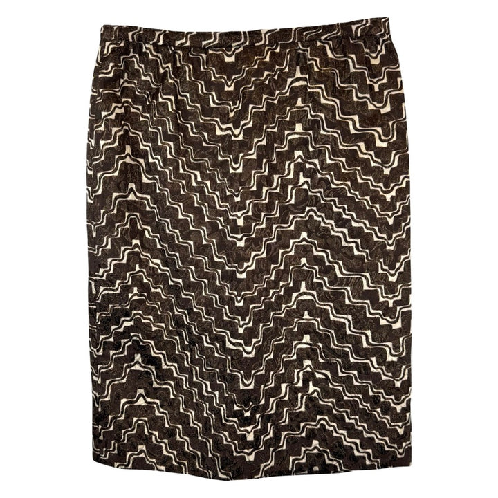 Vintage Wavy Patterned Skirt