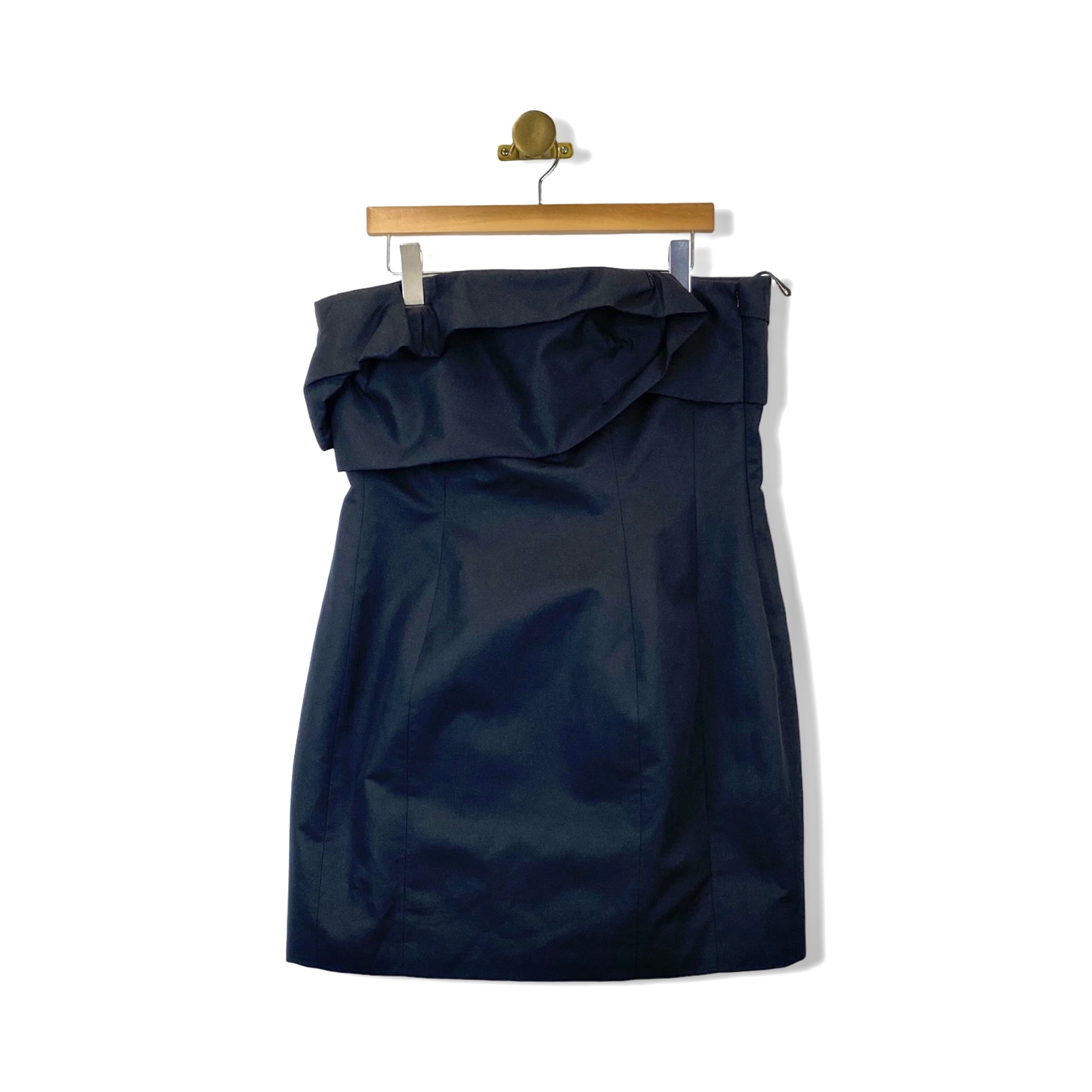 COS Strapless Linen Blend Mini Dress