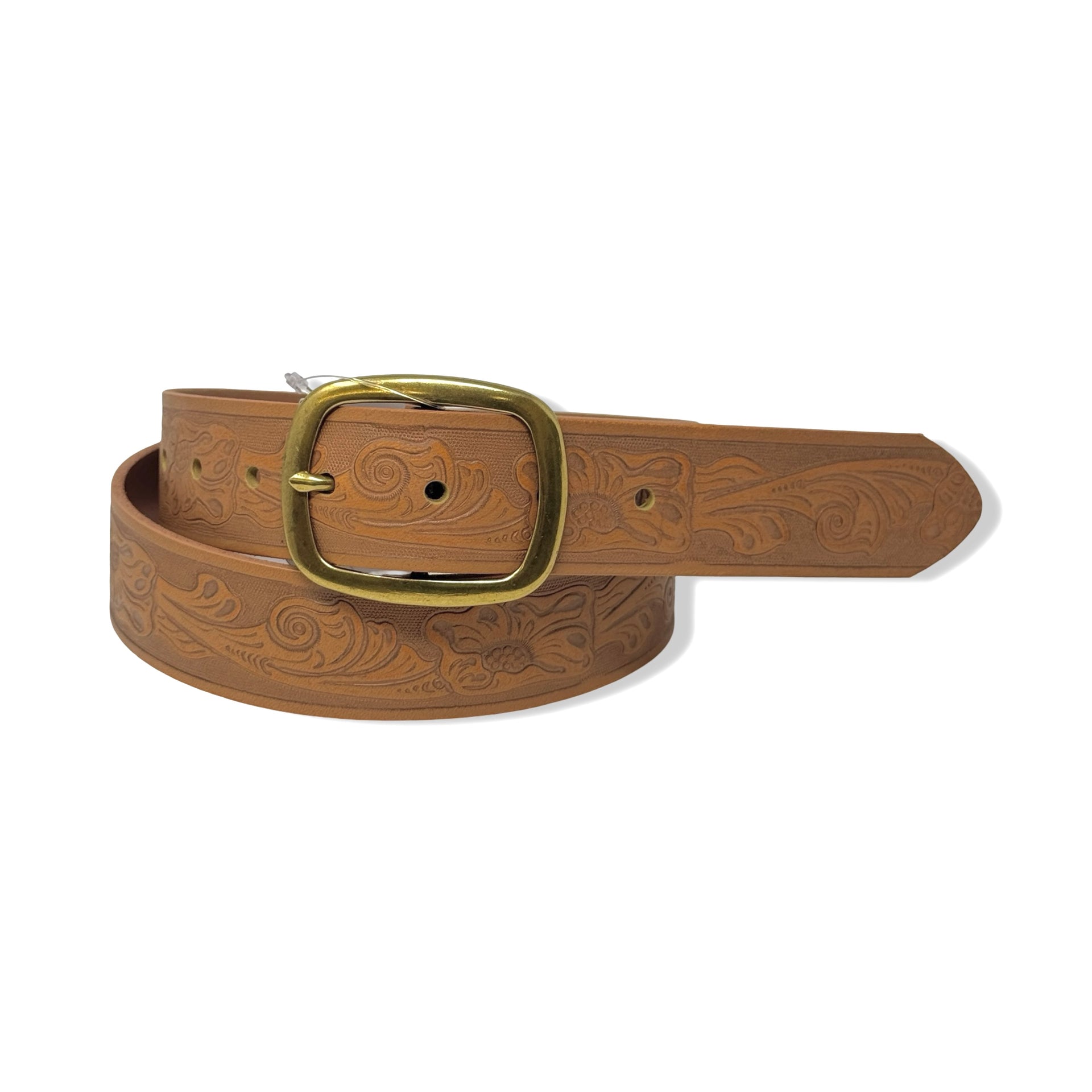 Linea Pelle Faux Leather Carved Belt