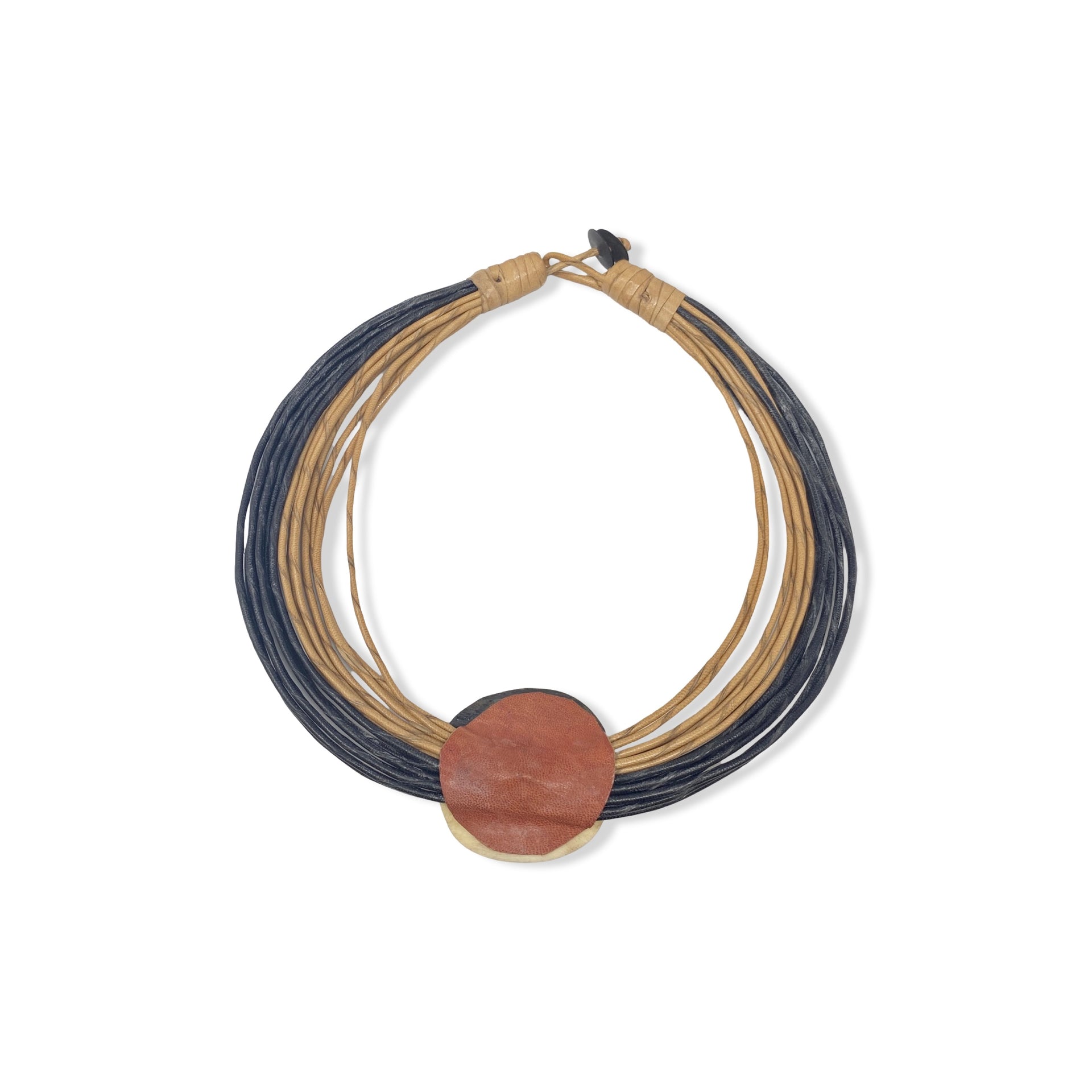 Multi Cord Pendant Necklace