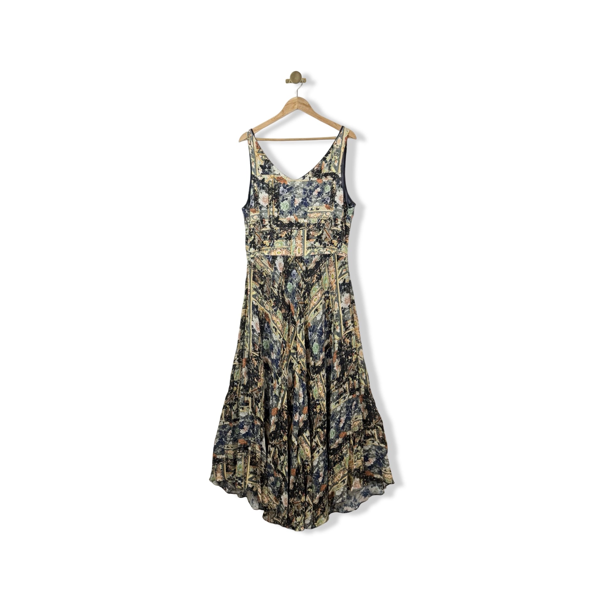 Peruvian Connection Sleeveless Patterned Maxi Dress