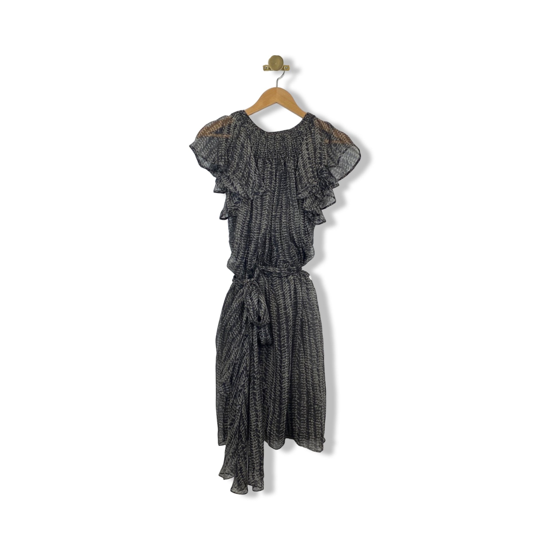 Zac Posen Tire Tread Print Dess