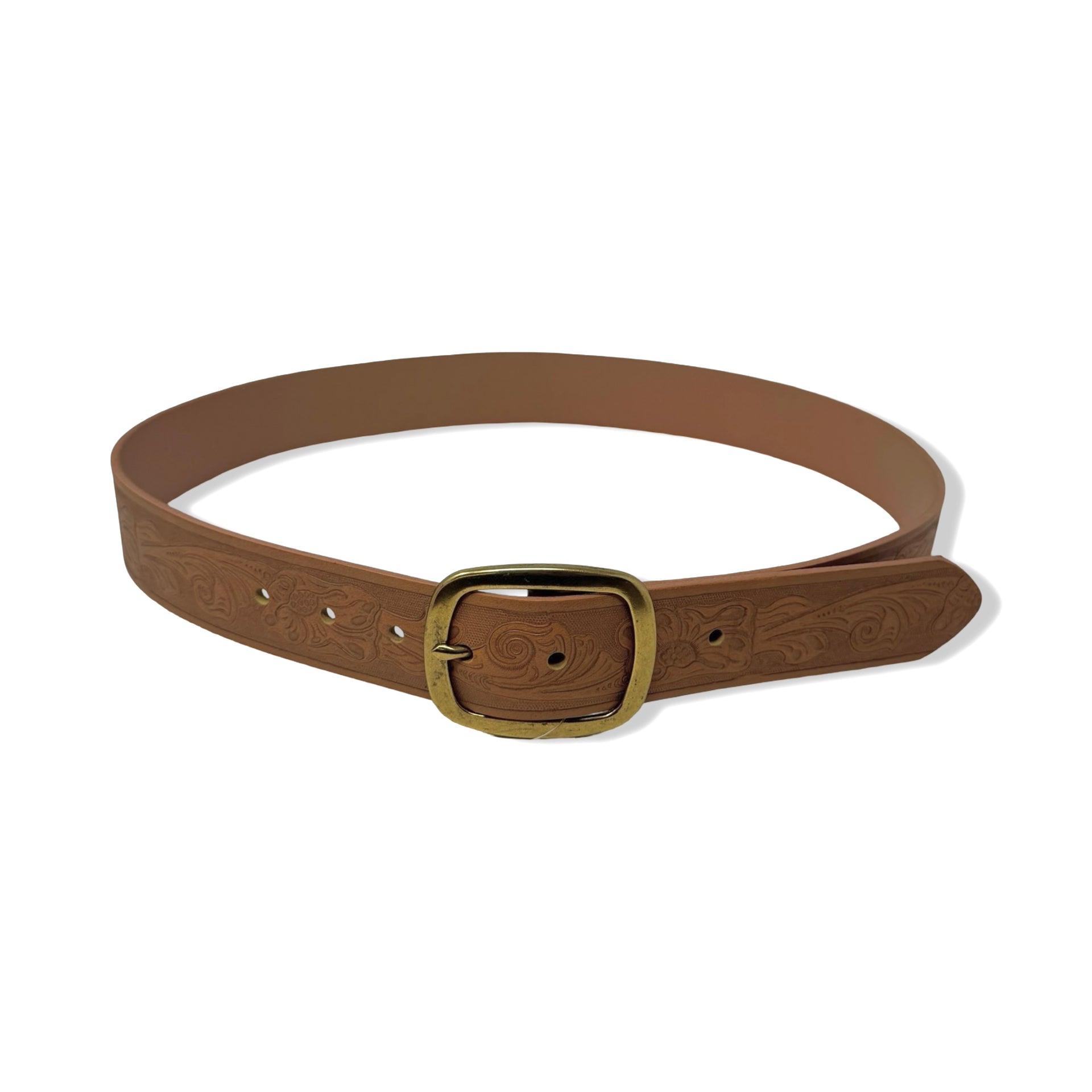 Linea Pelle Faux Leather Carved Belt