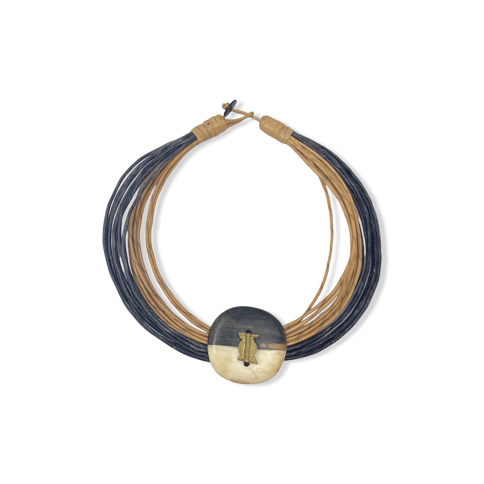 Multi Cord Pendant Necklace