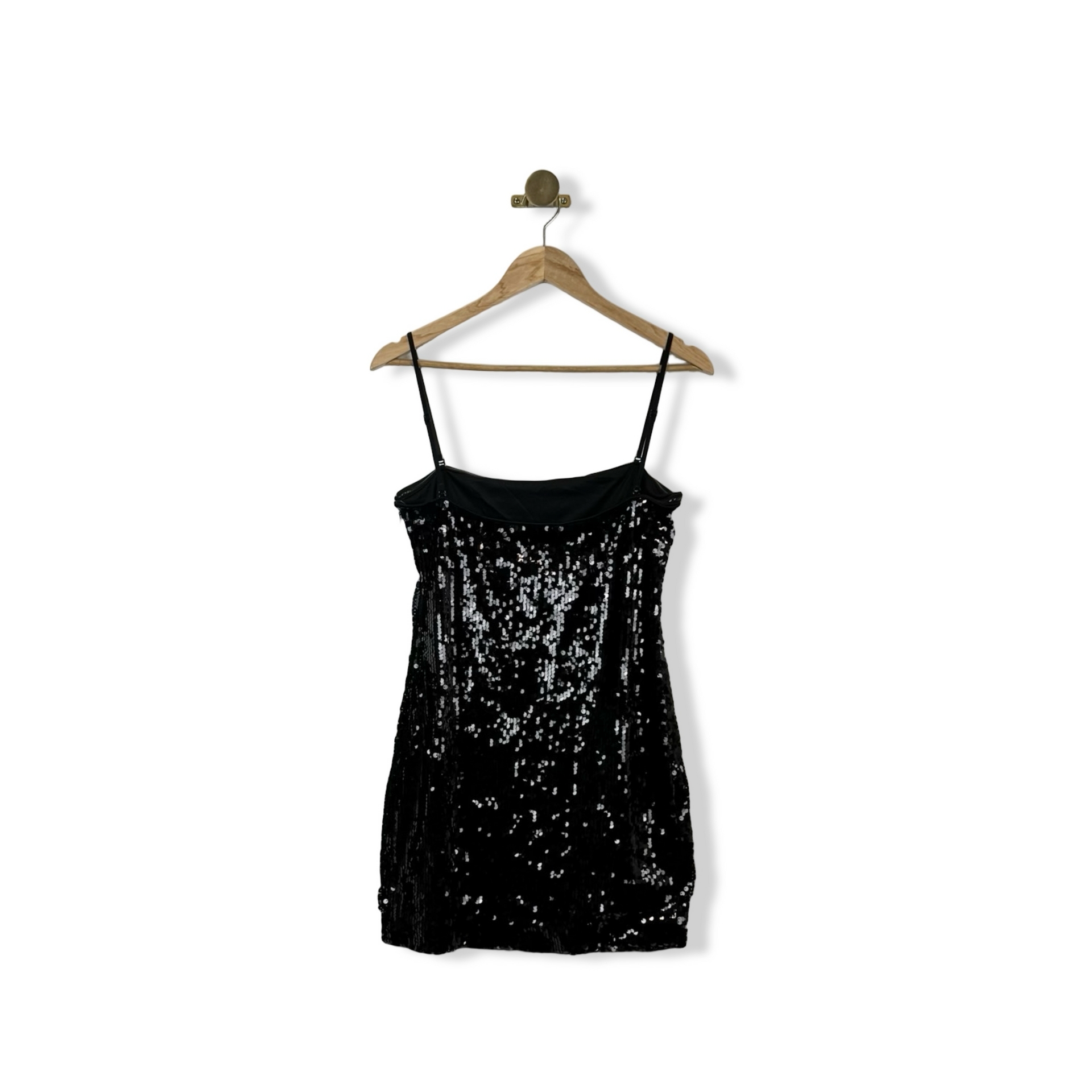 WAYF Sequined Slip Dress