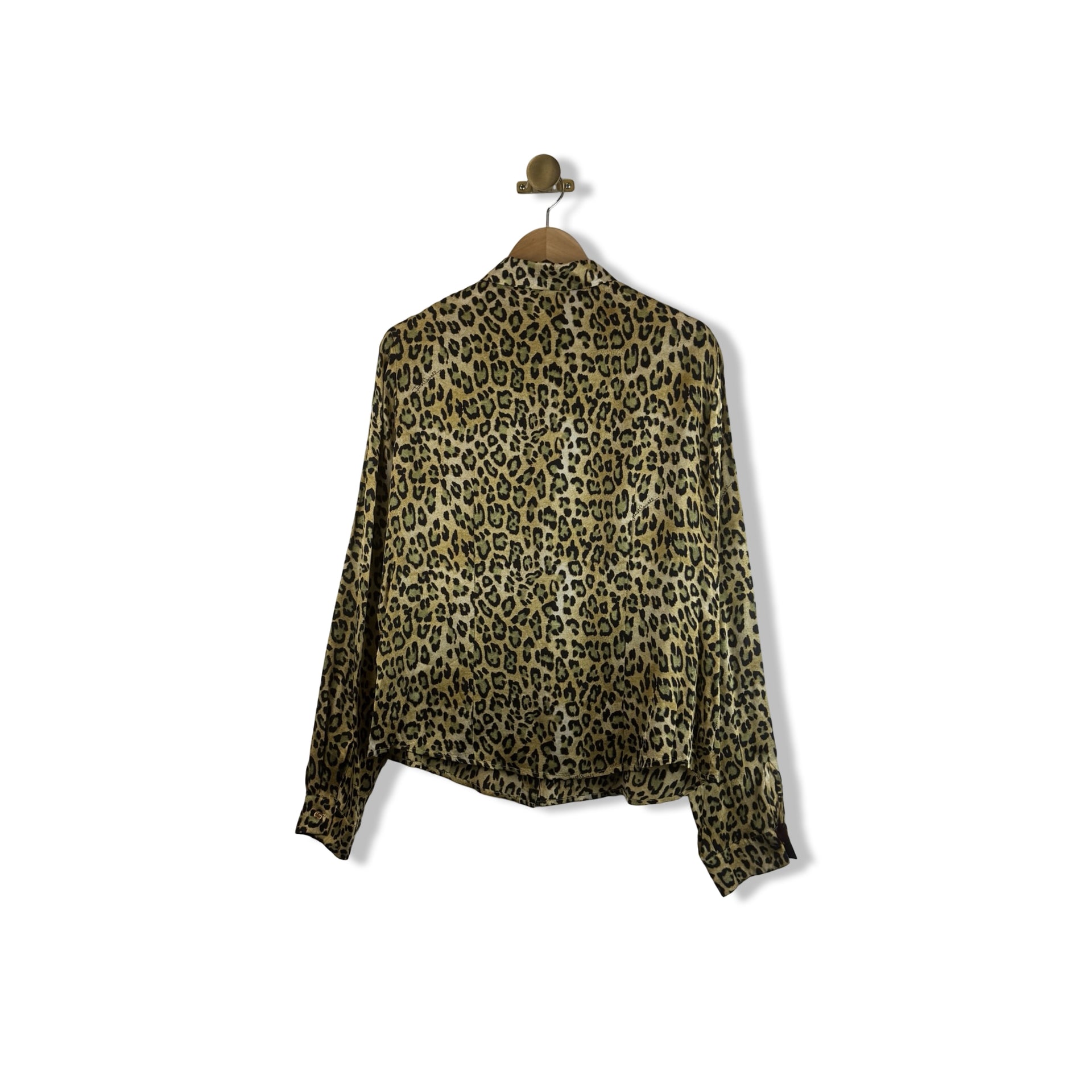 Just Cavalli Leopard Print Button Down