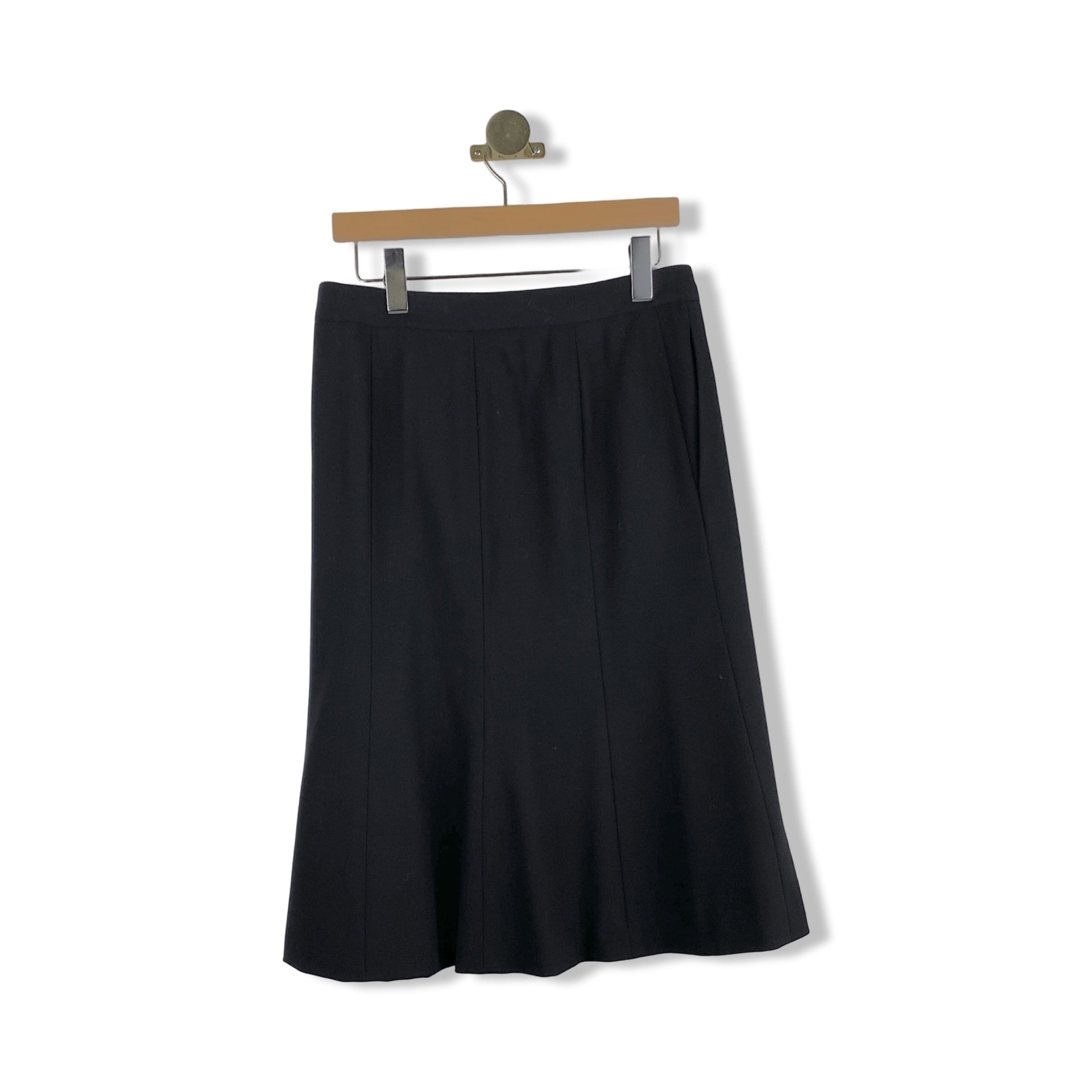 Yves Saint Laurent Fringe tie Midi Skirt