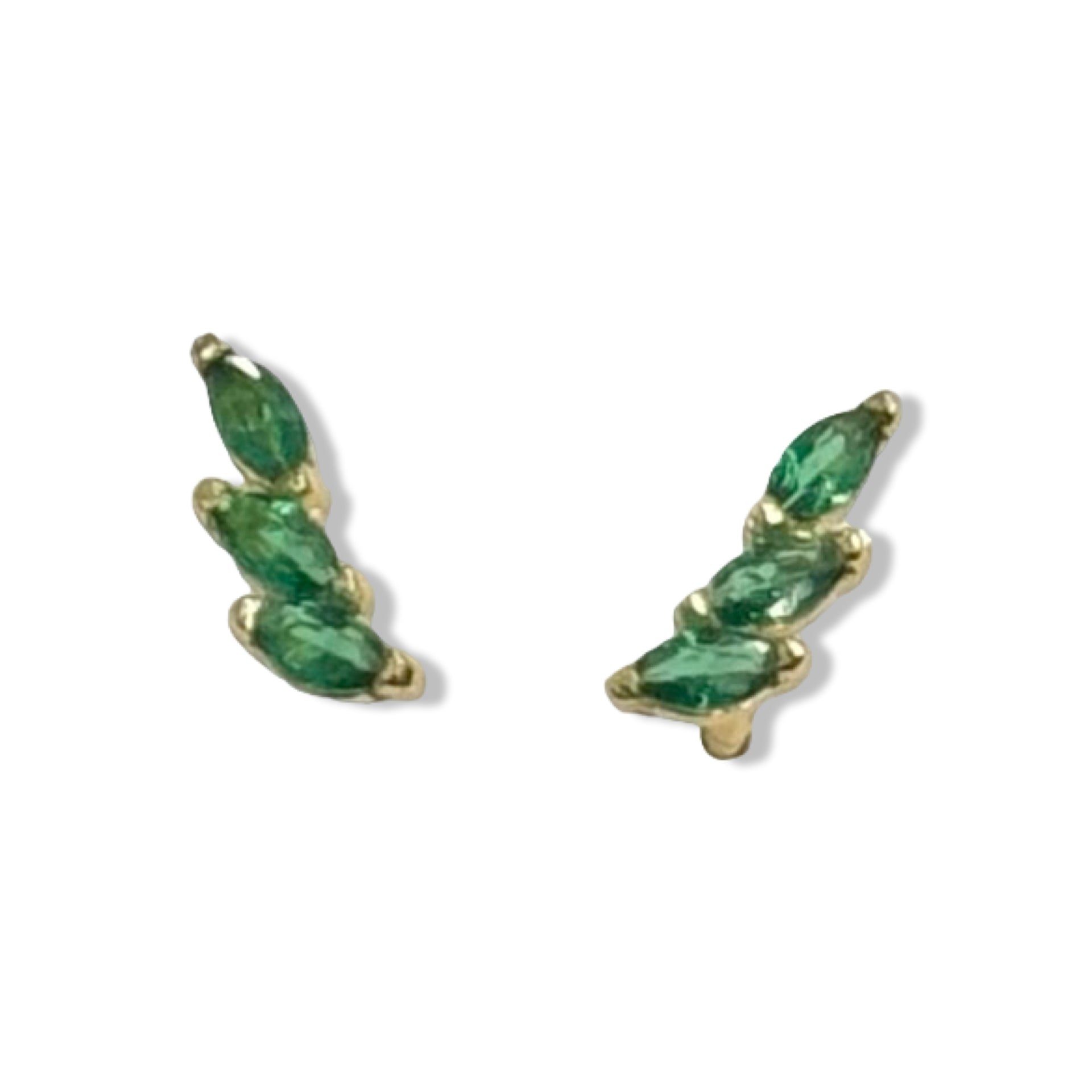 Shashi Curved CZ Stud Earring