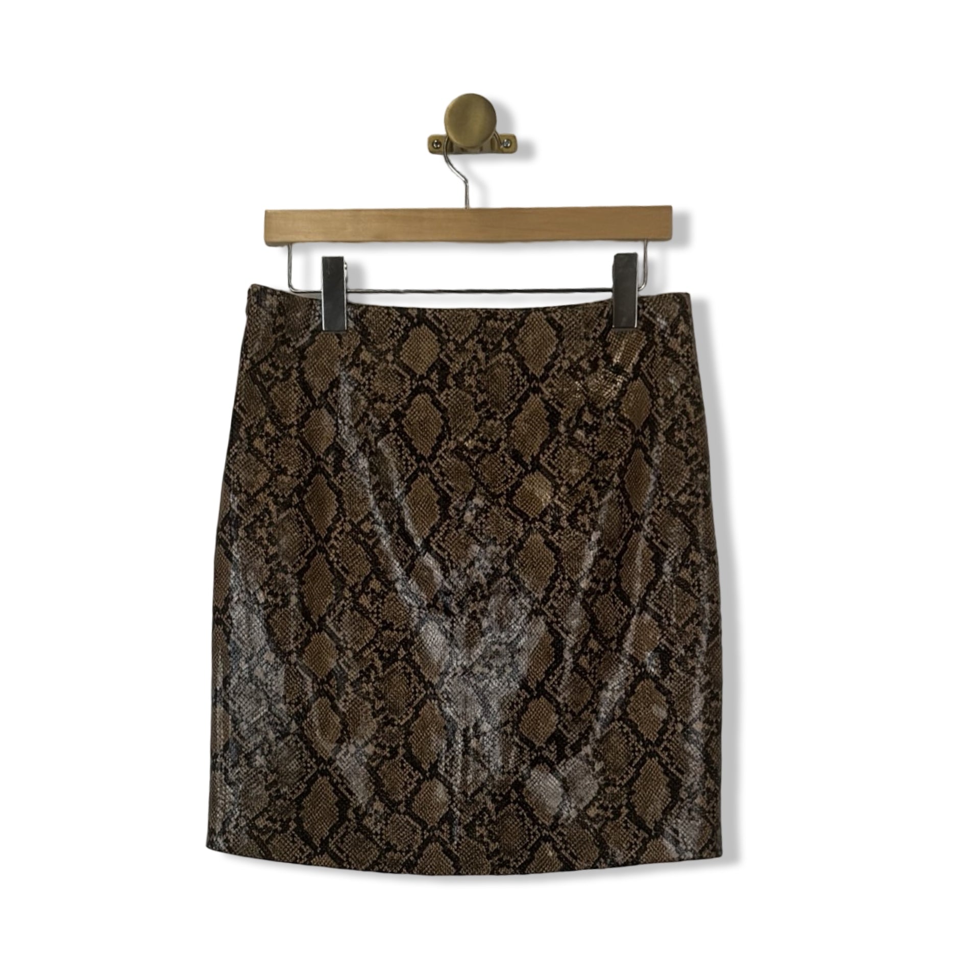 Area Stars Faux Snake Mini Skirt