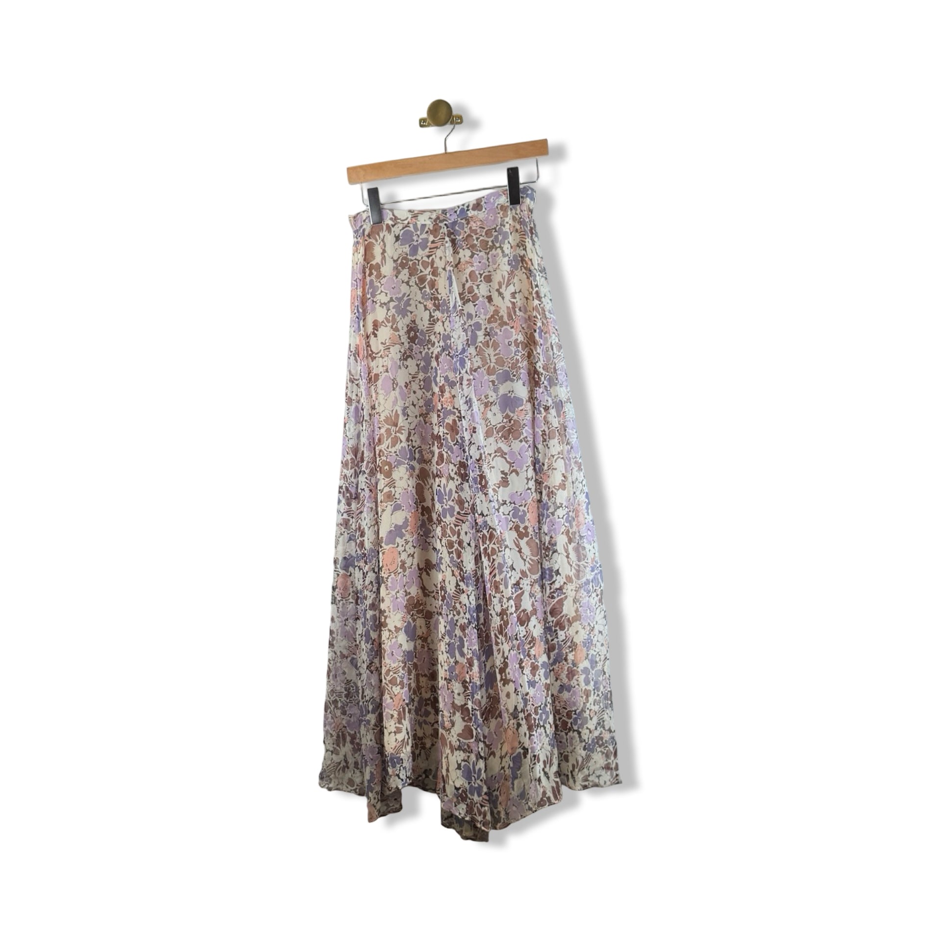 Vintage Floral Print Palazzo Pants