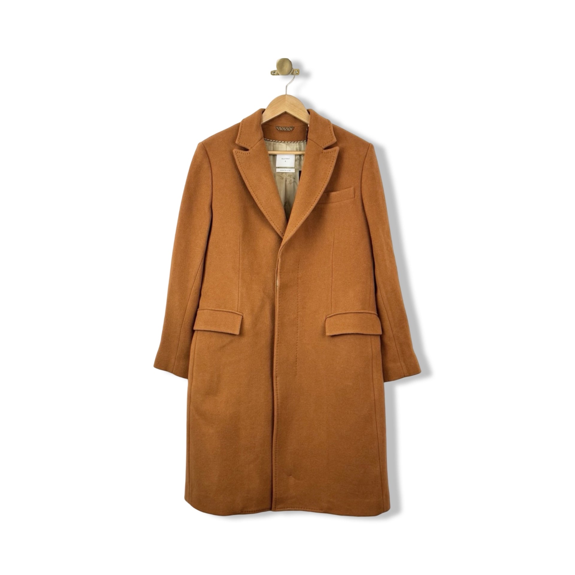 Billy Reid Gingerbread Peak Lapel Crombie Coat