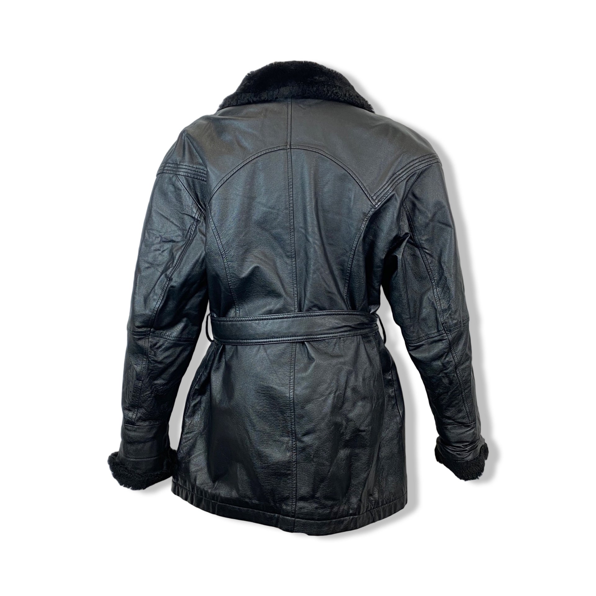 Vintage Wilsons Faux Fur Collar Jacket