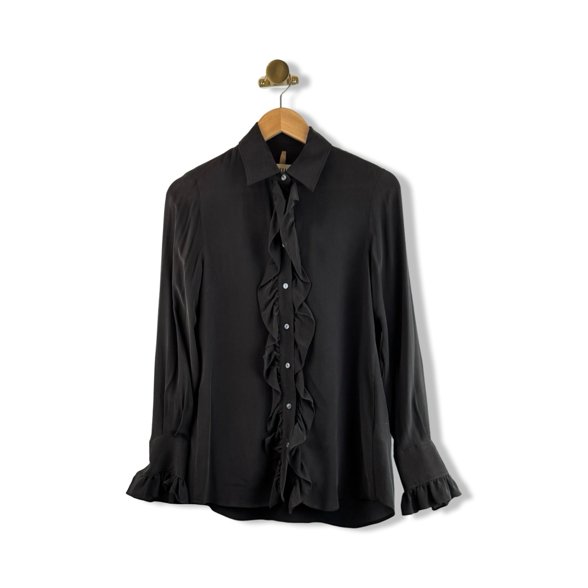 Diega Silk Ruffle Blouse