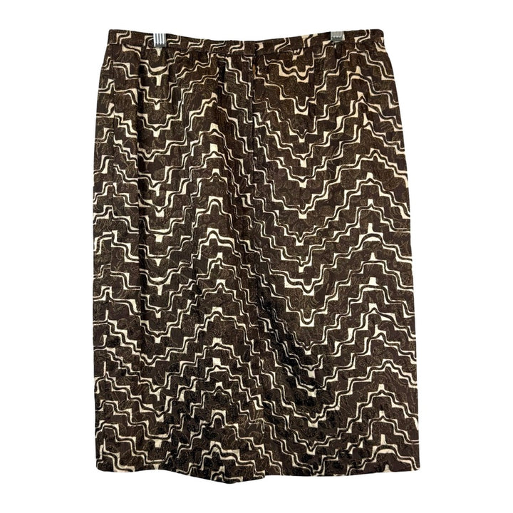 Vintage Wavy Patterned Skirt