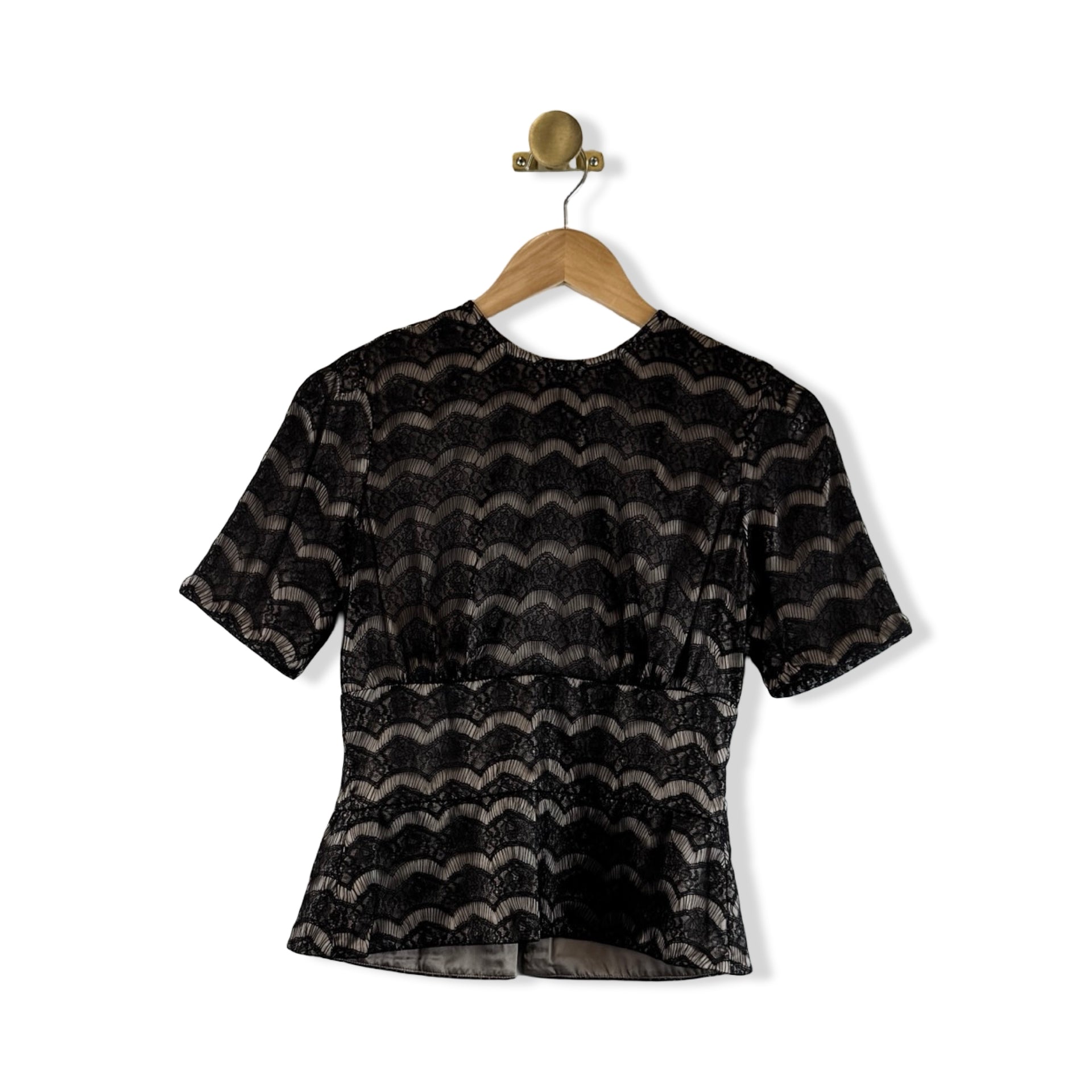 Rachel Comey Lace Peplum Top