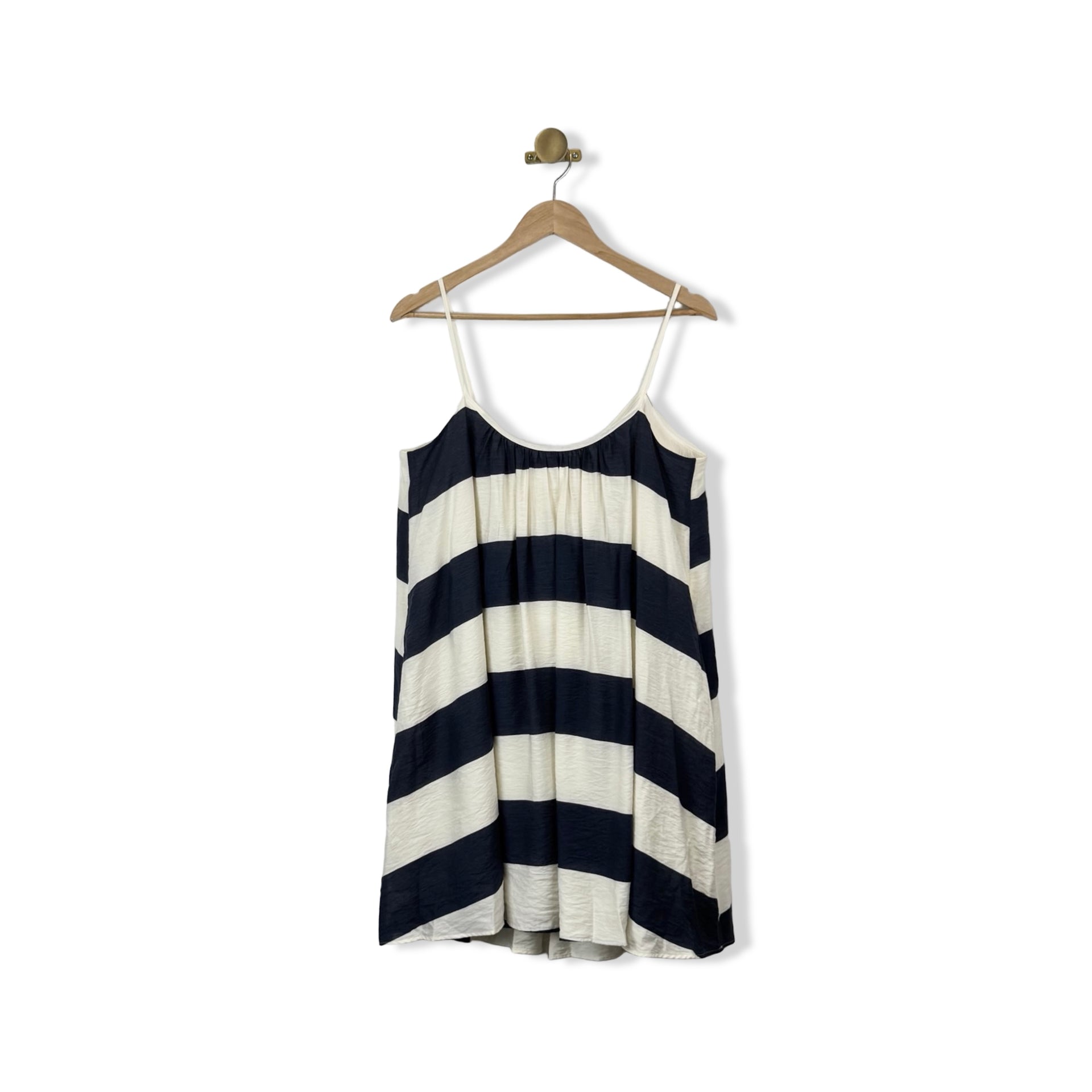 COS Gathered Striped Strappy Mini Dress