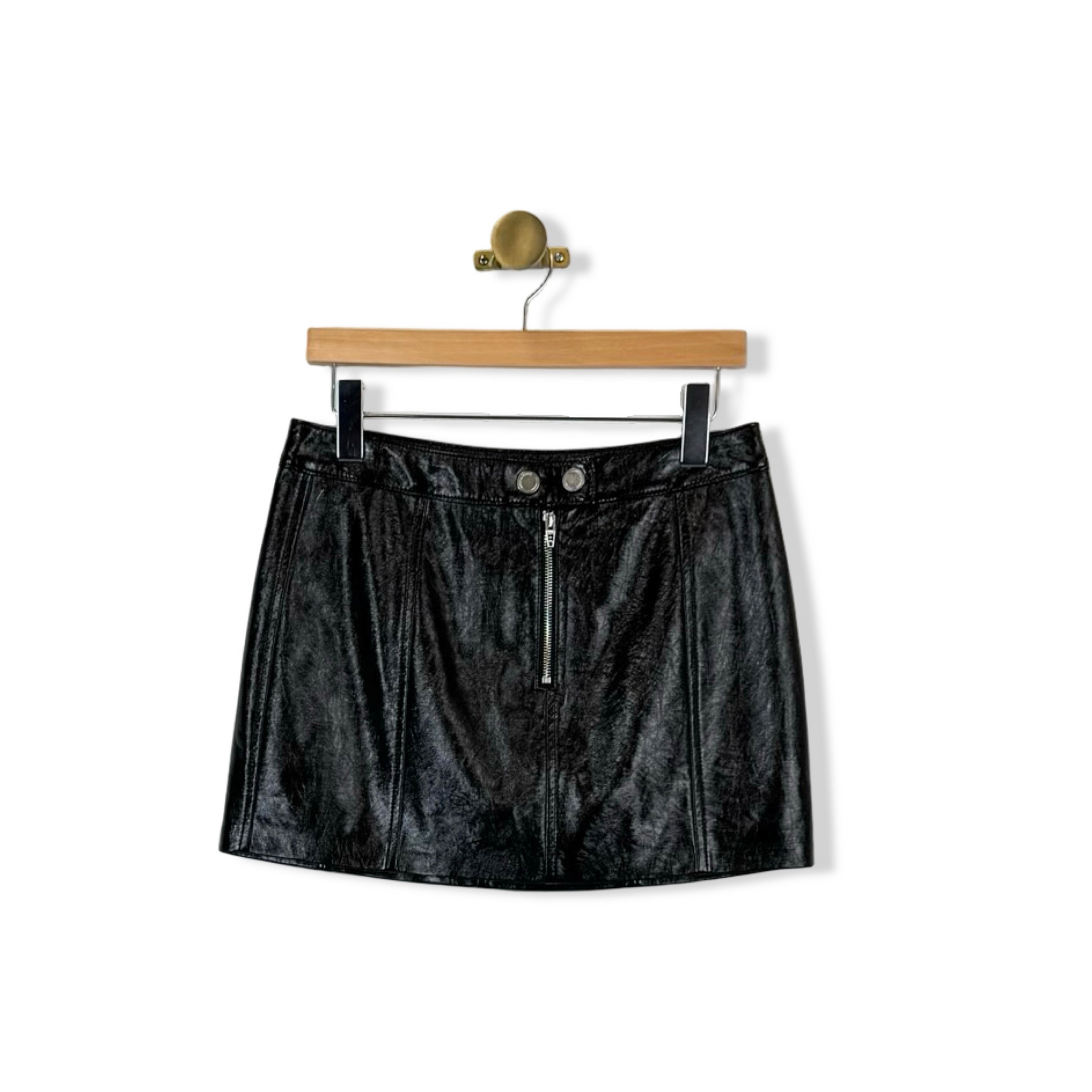 BLANKNYC Patent Leather Mini Skirt