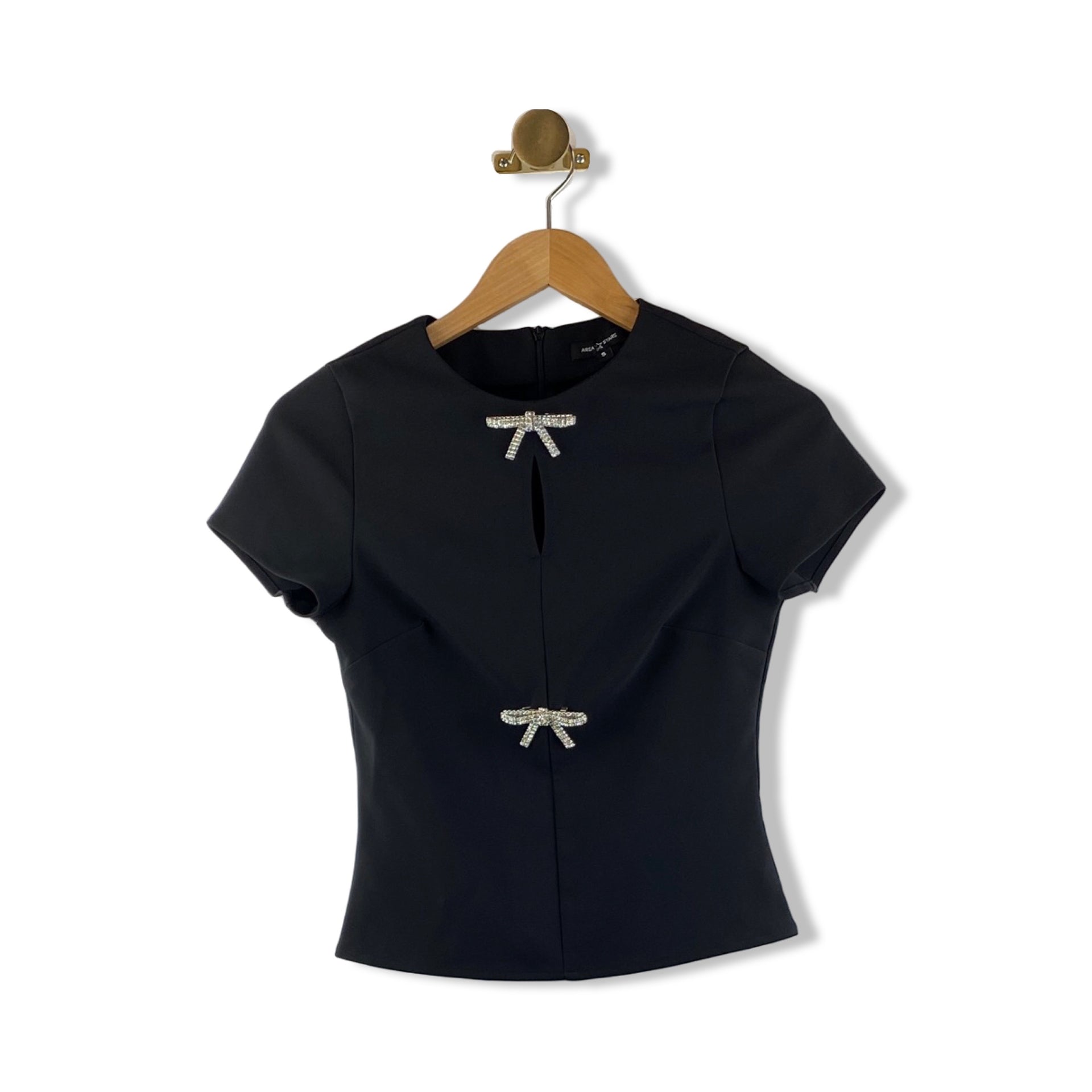 Area Stars Rhinestone Bow Top