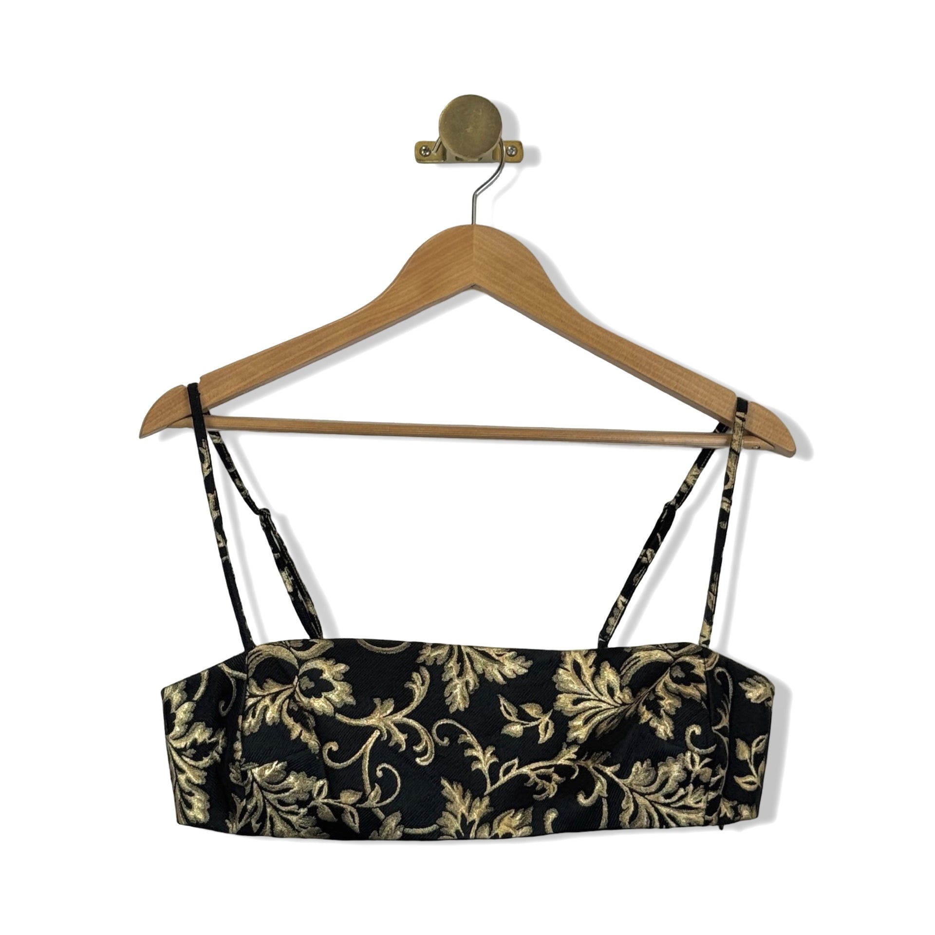 Rachel Comey Filigree Metallic Bandeu Top