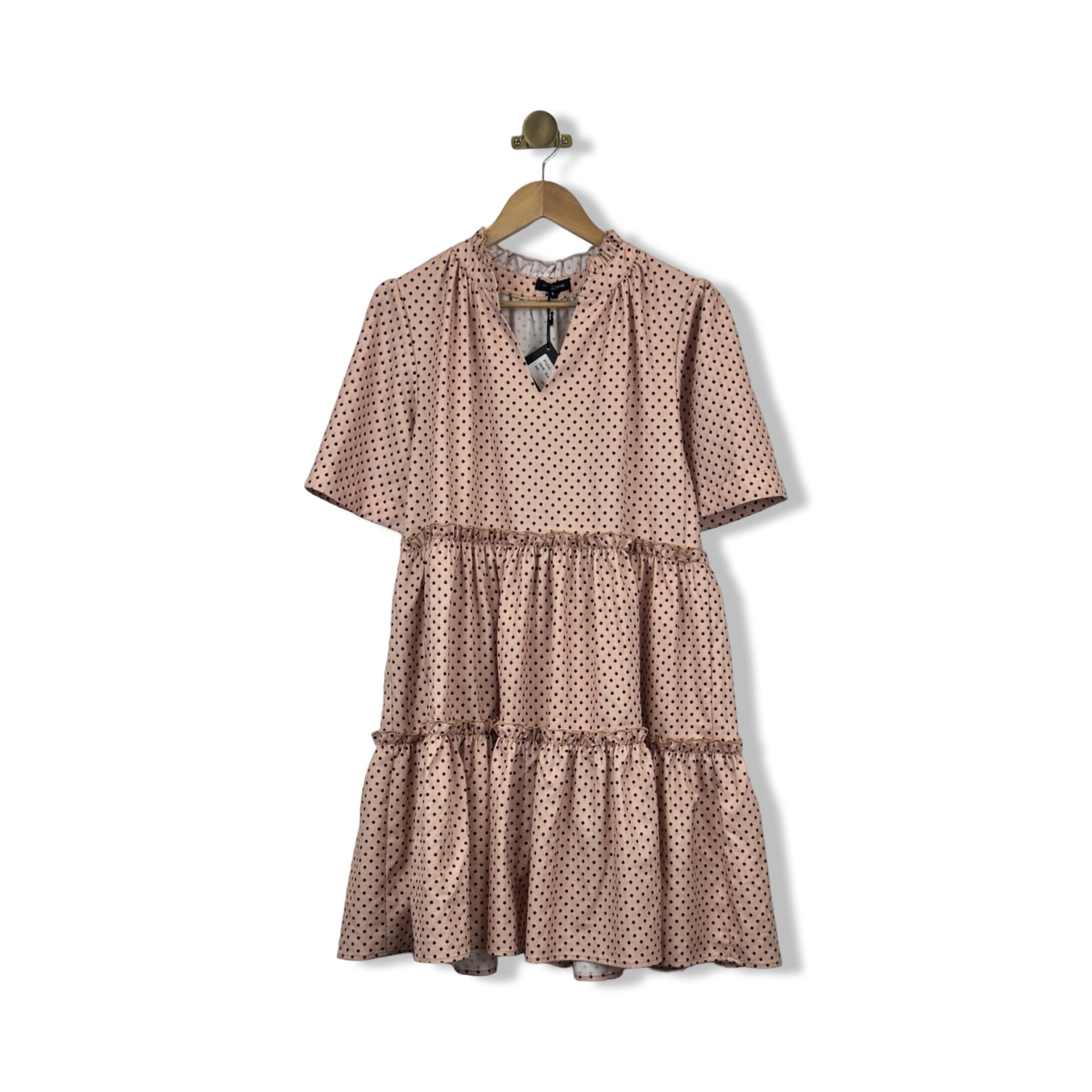 Area Stars Polka Dot Baby Doll Dress