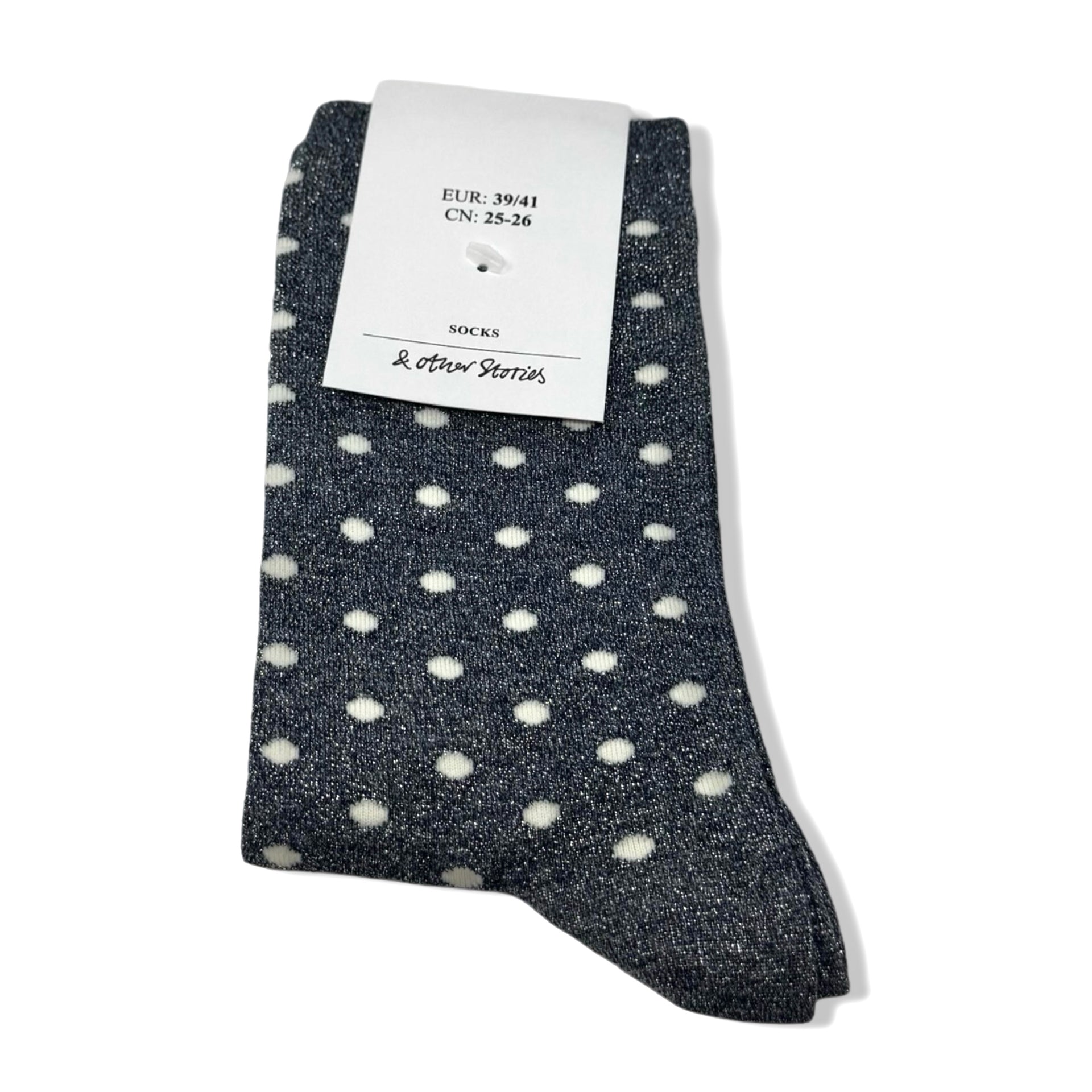 & Other Stories Polka Dot Metallic Socks