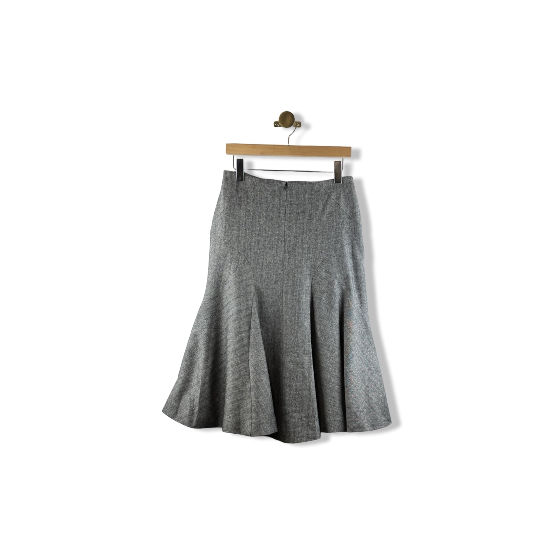 Brooks Brothers Tweed Flare Midi Skirt