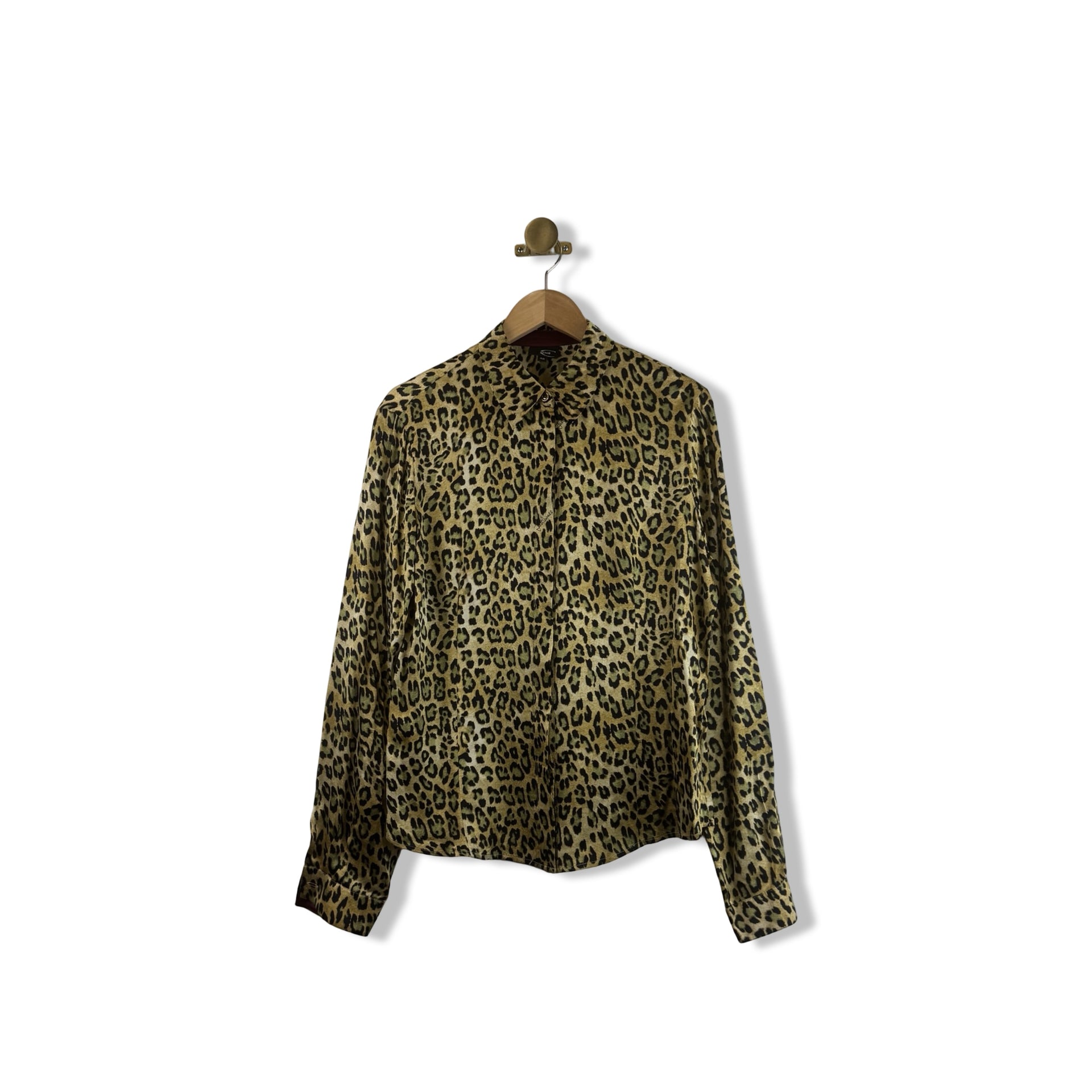 Just Cavalli Leopard Print Button Down