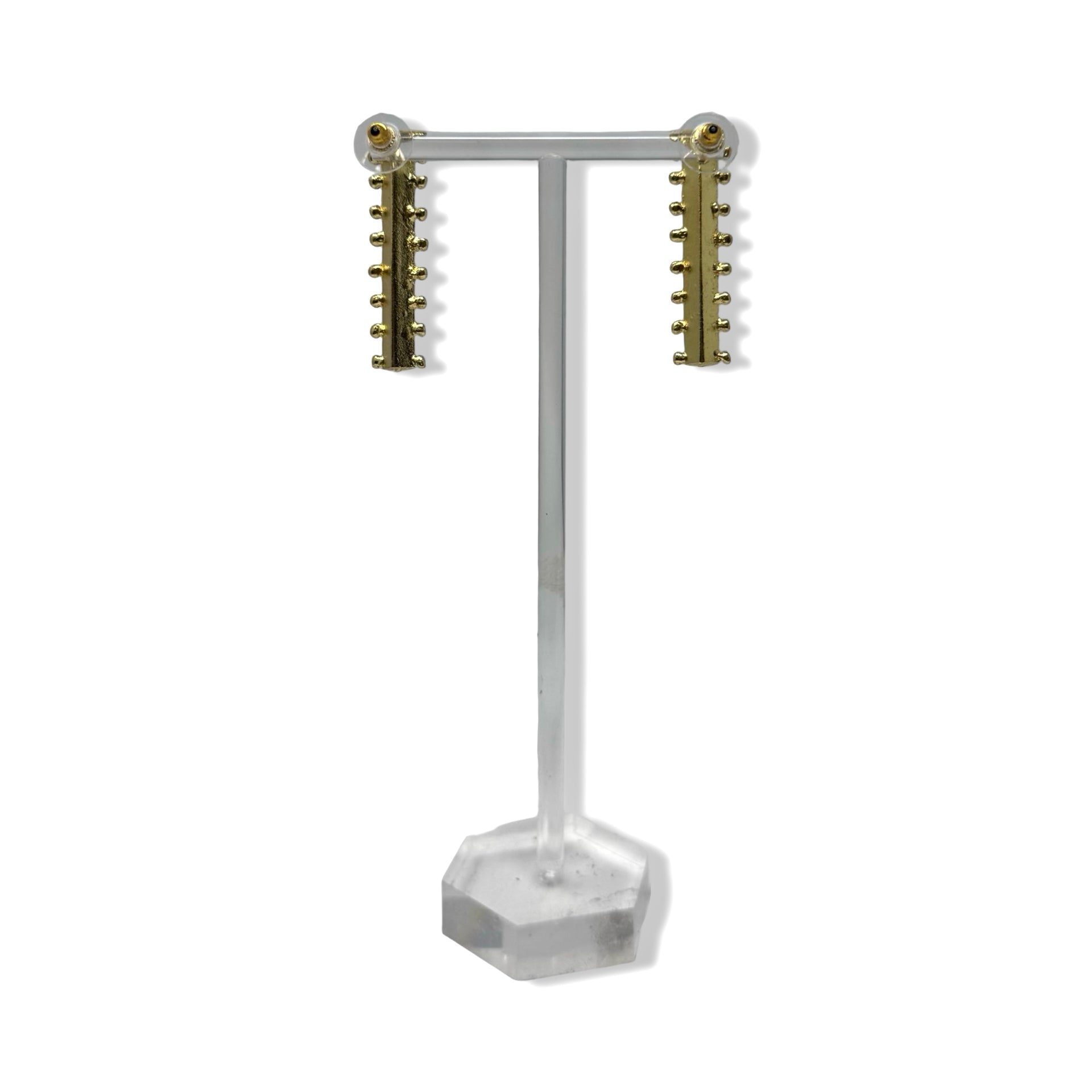 Gold Tone Bar Earrings