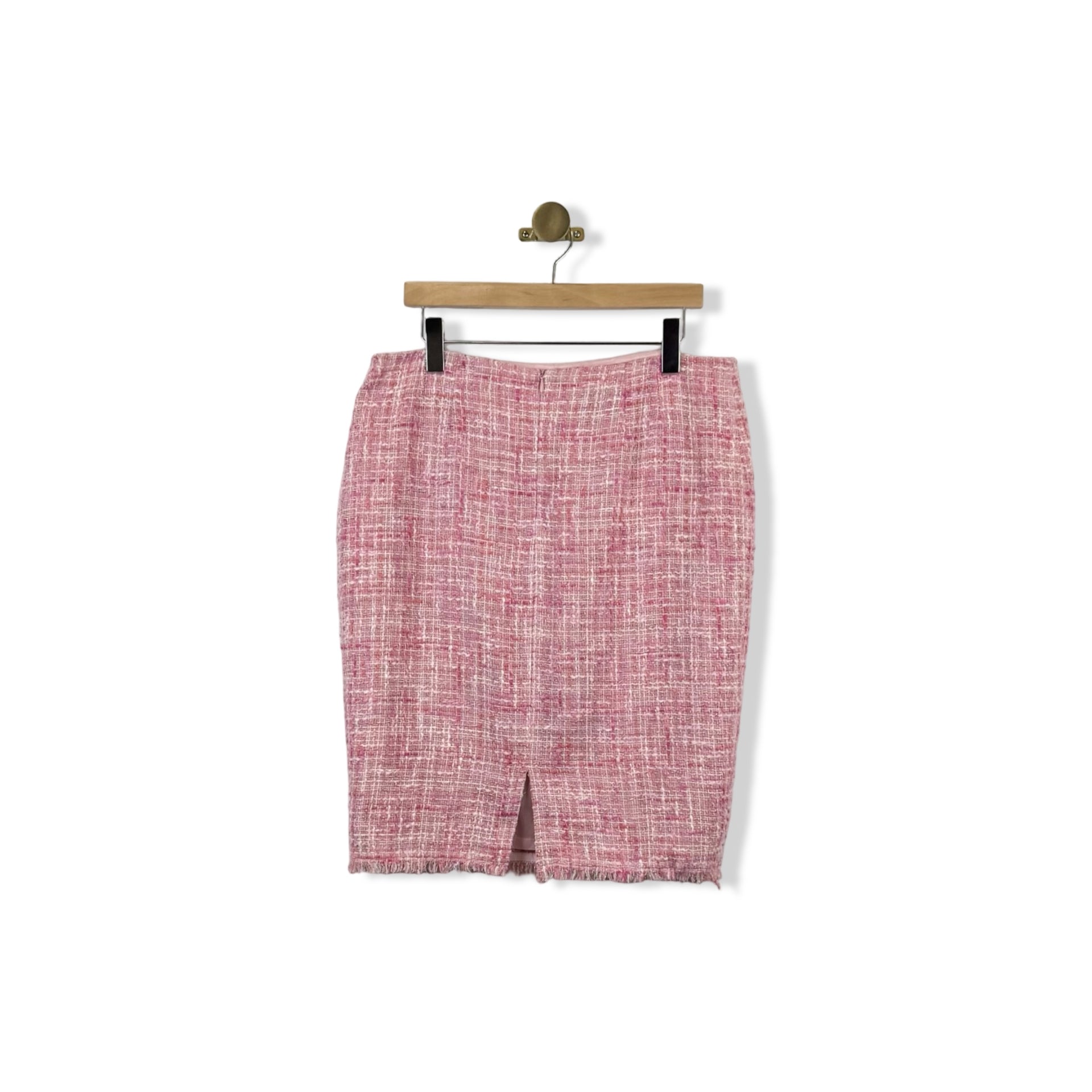 Escada Knit Tweed Midi Skirt