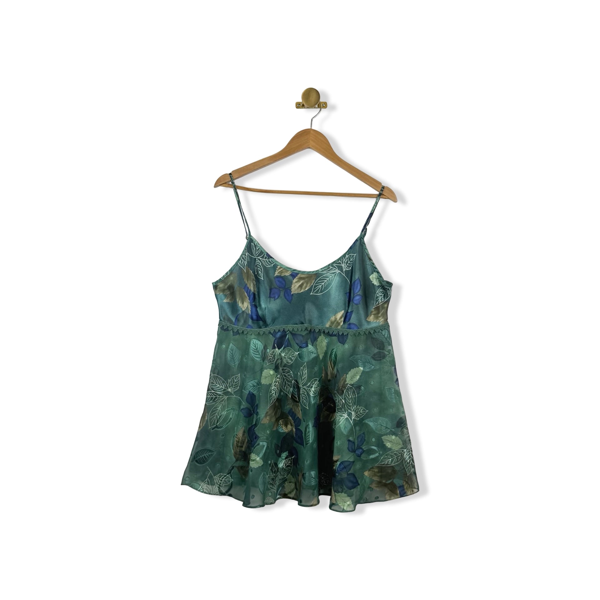 Vintage California Dynasty Sheer Floral Slip Top