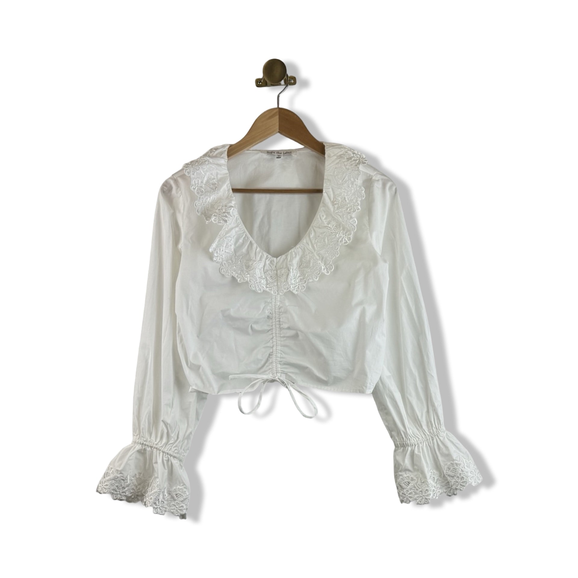 Sofie the Label Drawstring Peasant Blouse