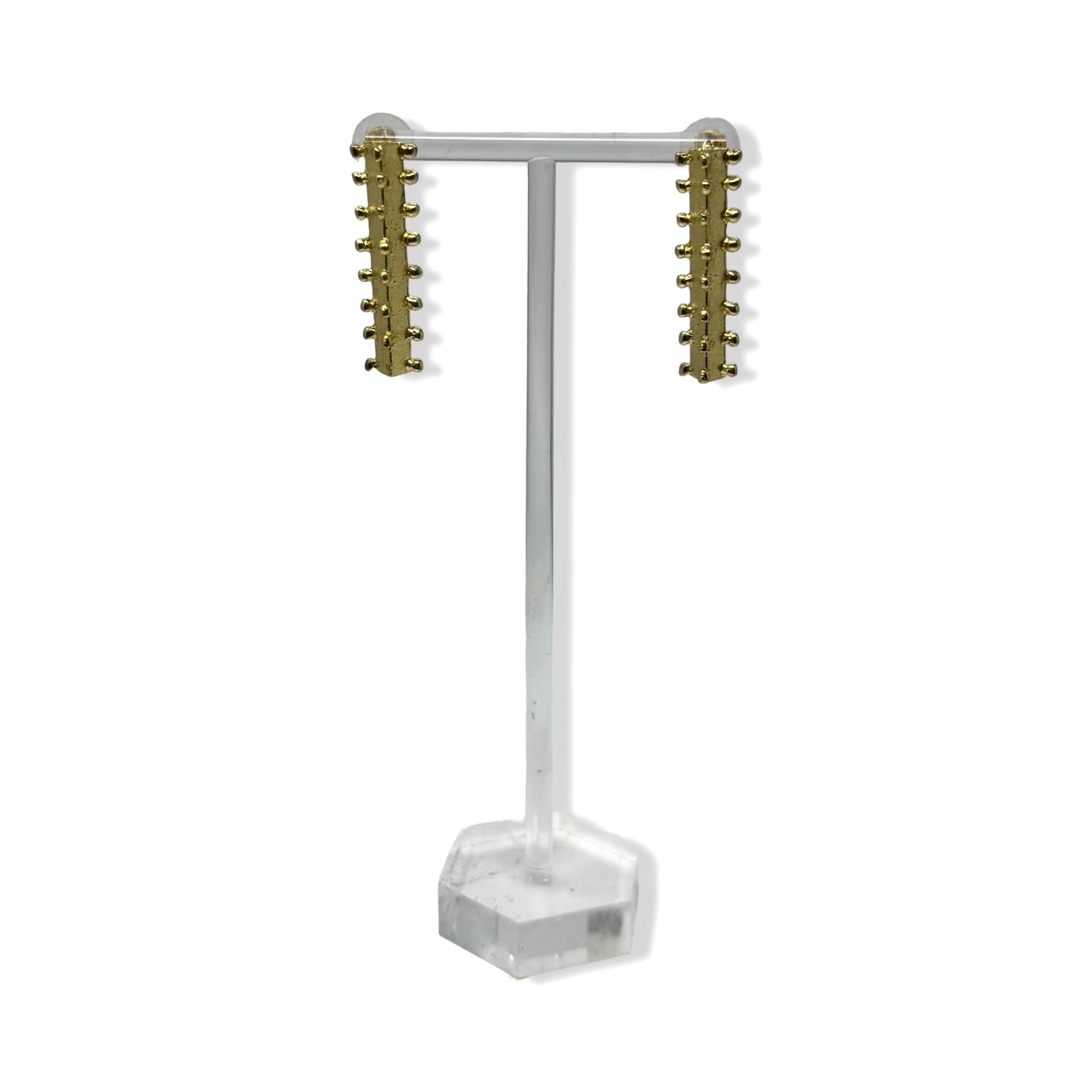 Gold Tone Bar Earrings