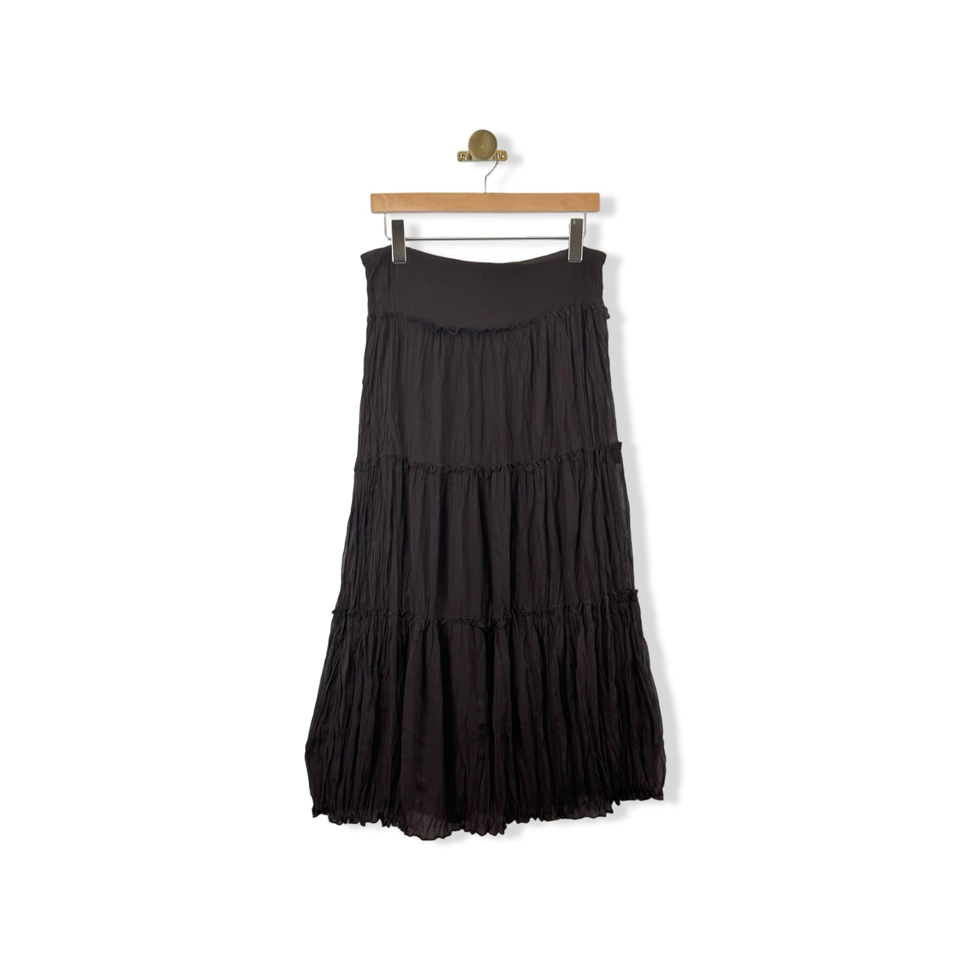 Studio 140 Lettuce Hem Maxi Skirt