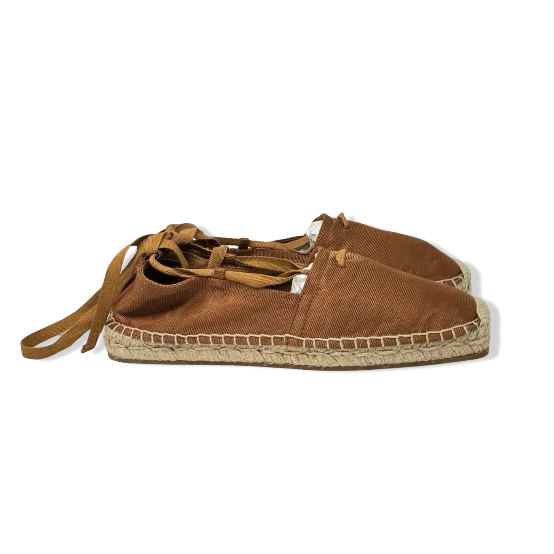 & Other Stories Square Toe Lace Up Espadrilles